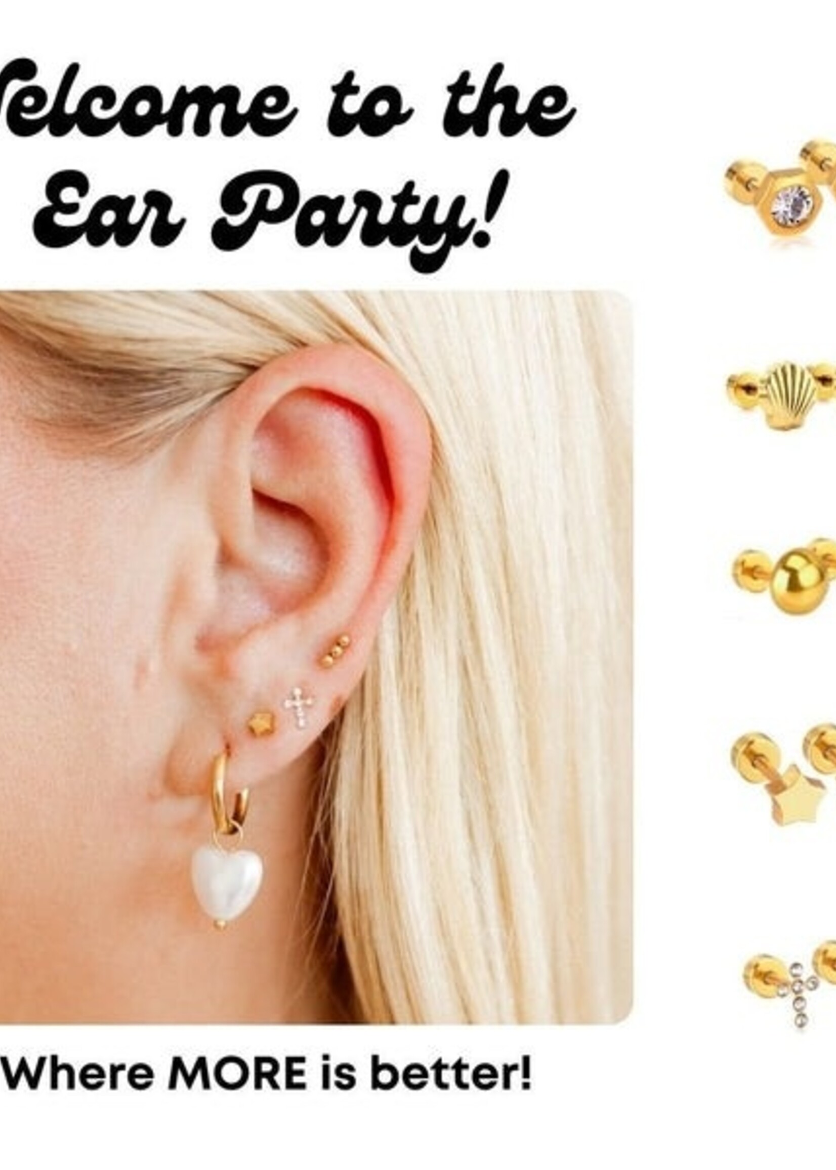 Linny Co Sienna Screwback Stud Earrings