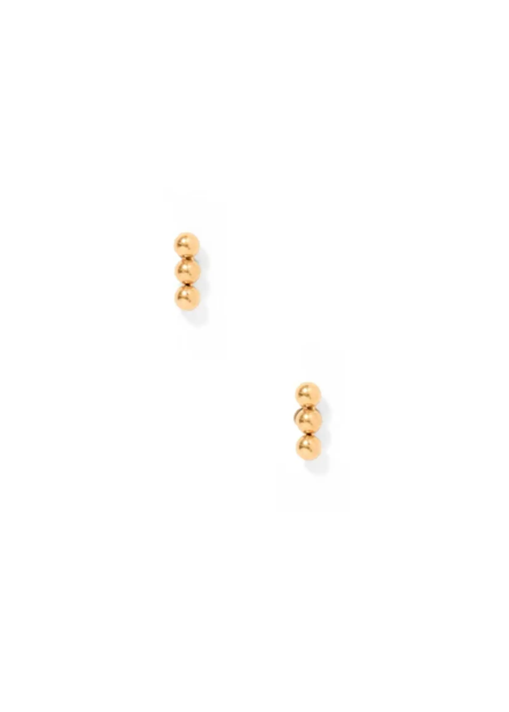 Linny Co Tally Gold Screwback Stud Earrings