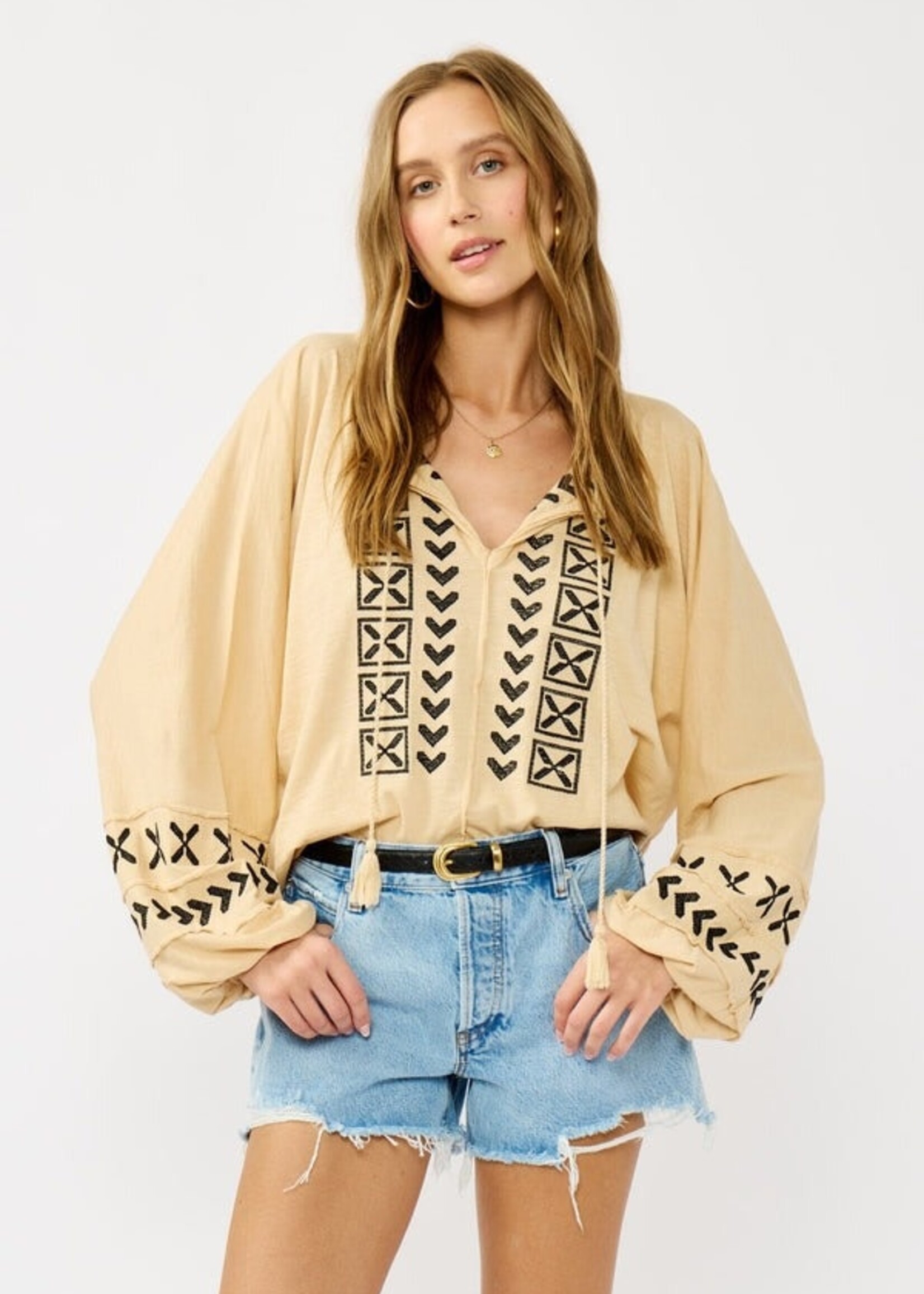 Lovestitch Change of Scene Boho Embroidered Top