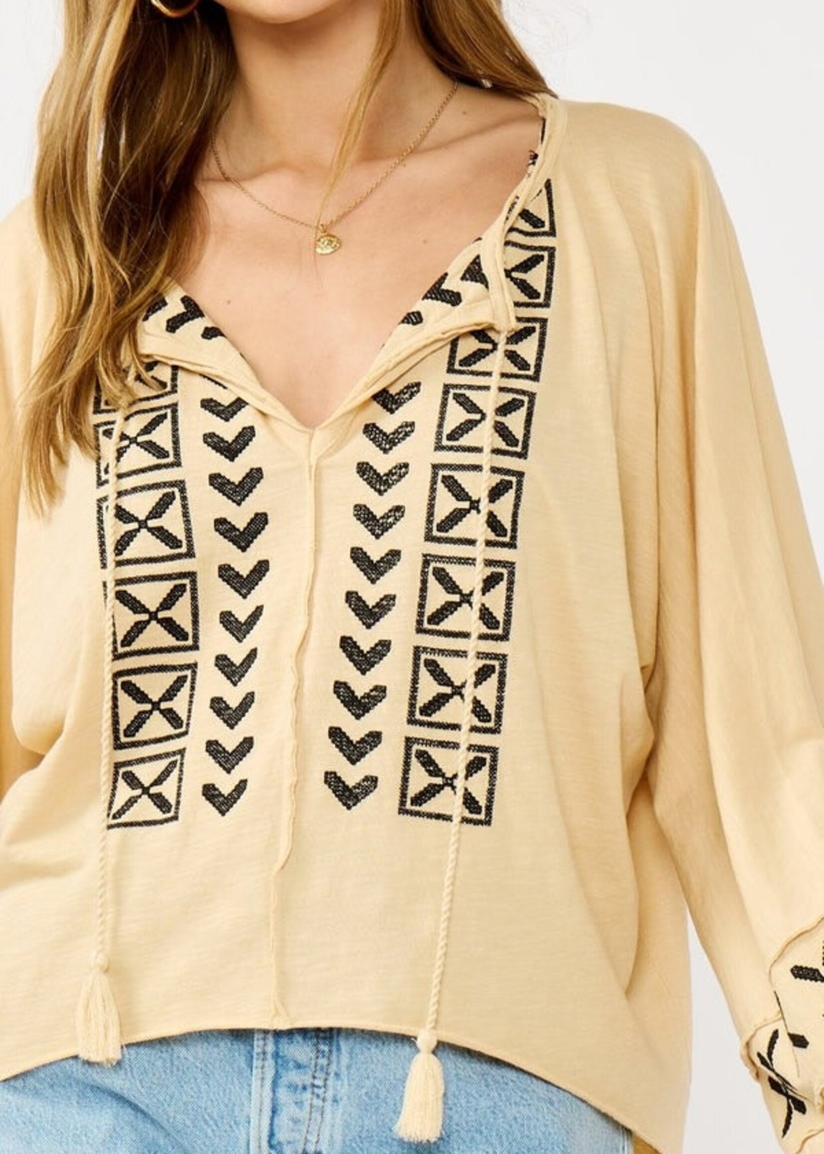 Lovestitch Change of Scene Boho Embroidered Top