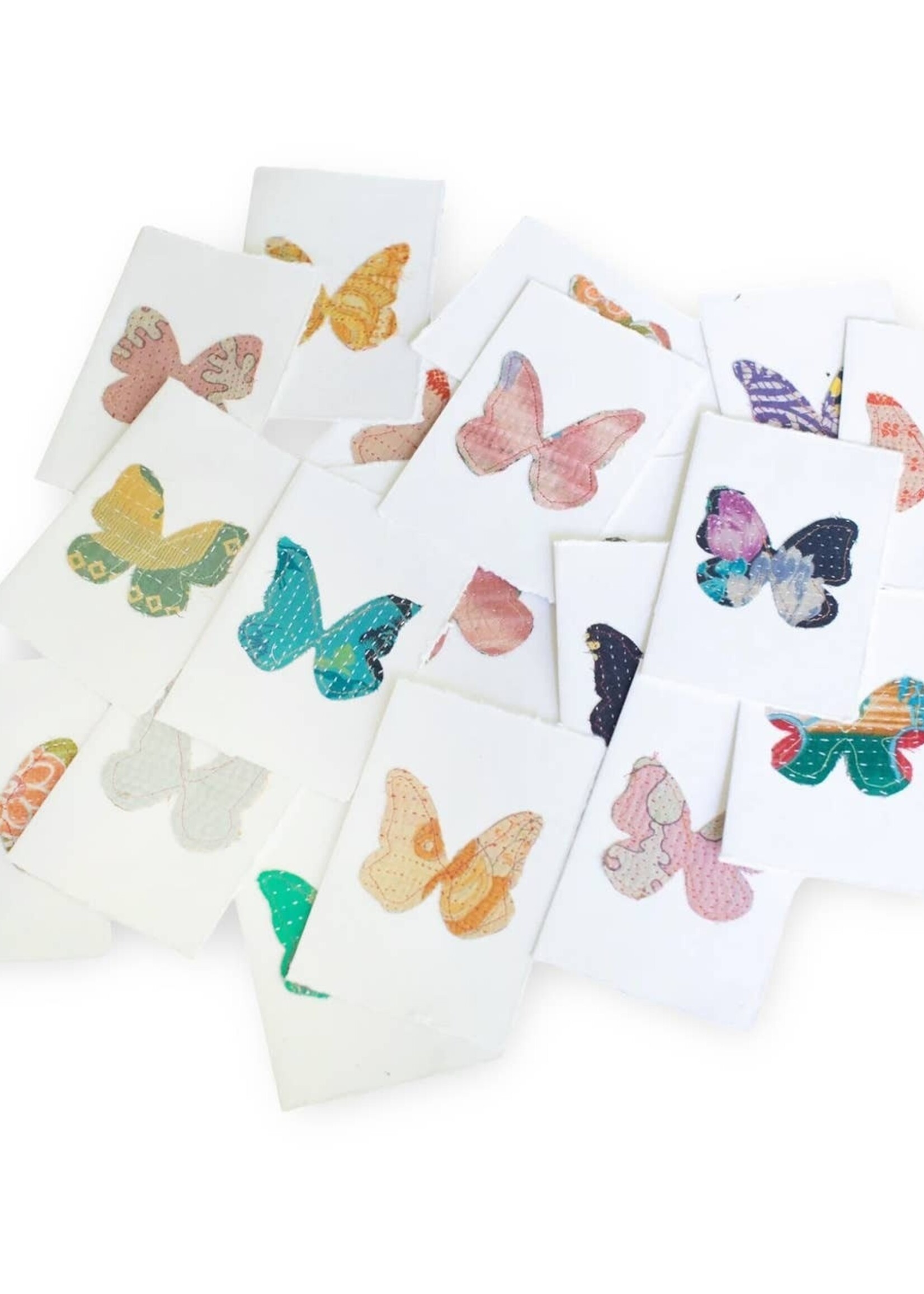 Sugarboo & Co. Kantha Butterfly Cards Asstd