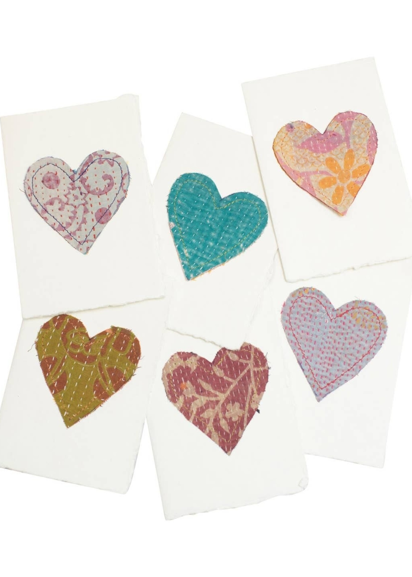 Sugarboo & Co. Kantha Heart Card Asstd