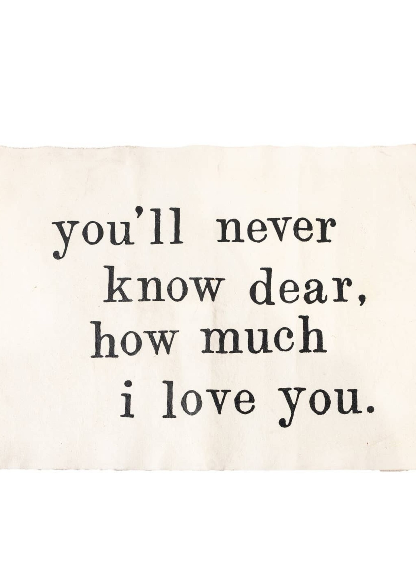 Sugarboo & Co. You'll Never Know Dear Canvas Wallhanging