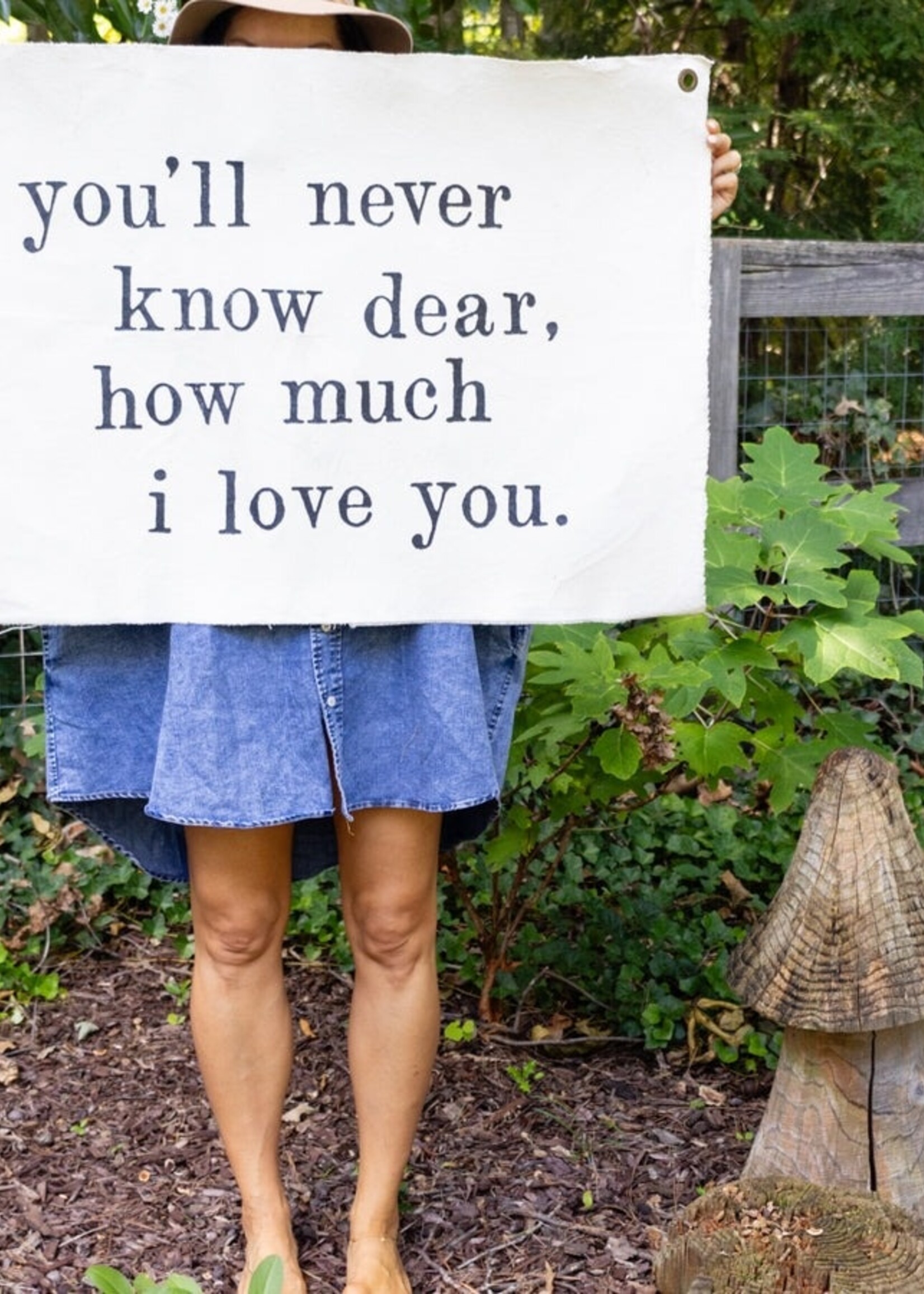 Sugarboo & Co. You'll Never Know Dear Canvas Wallhanging