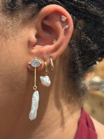 Sugarboo & Co. Moonstone Pearl Dangle Earrings