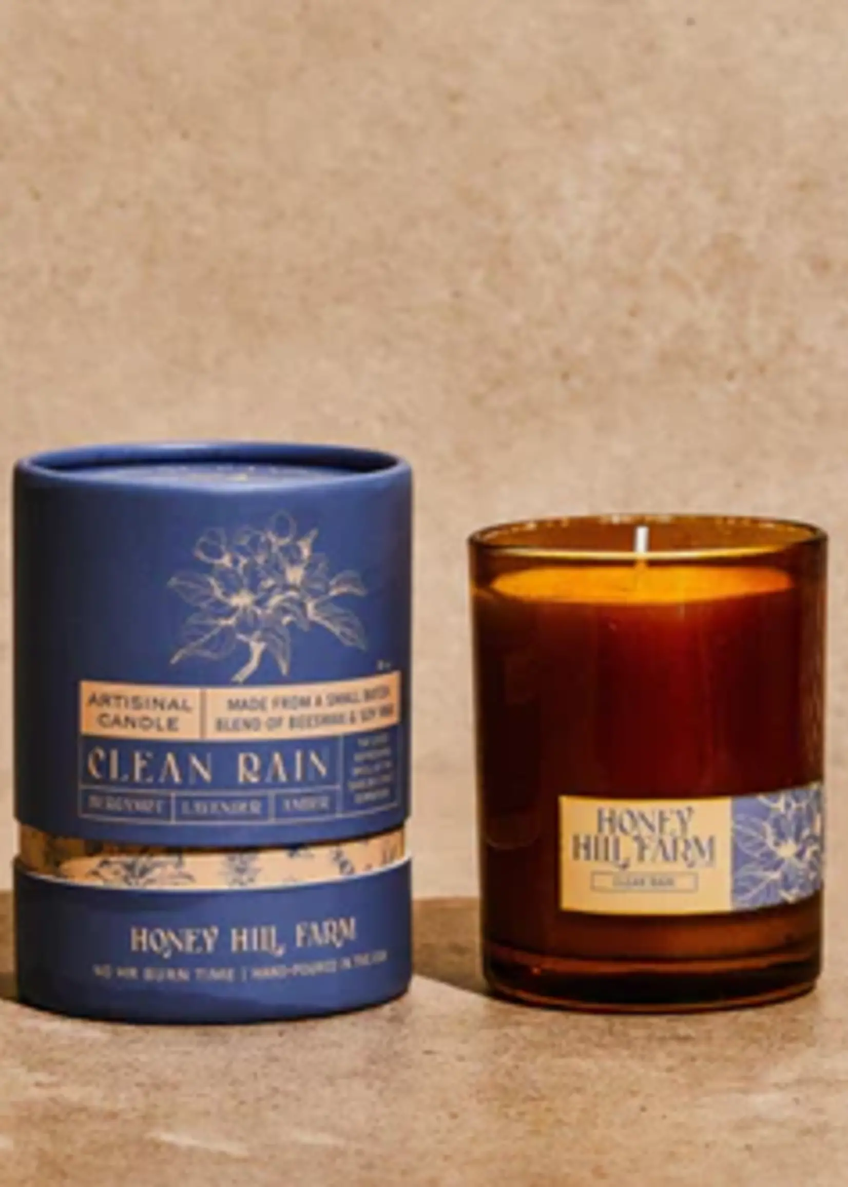 Honey Hills Farm Clean Rain Candle 8 oz