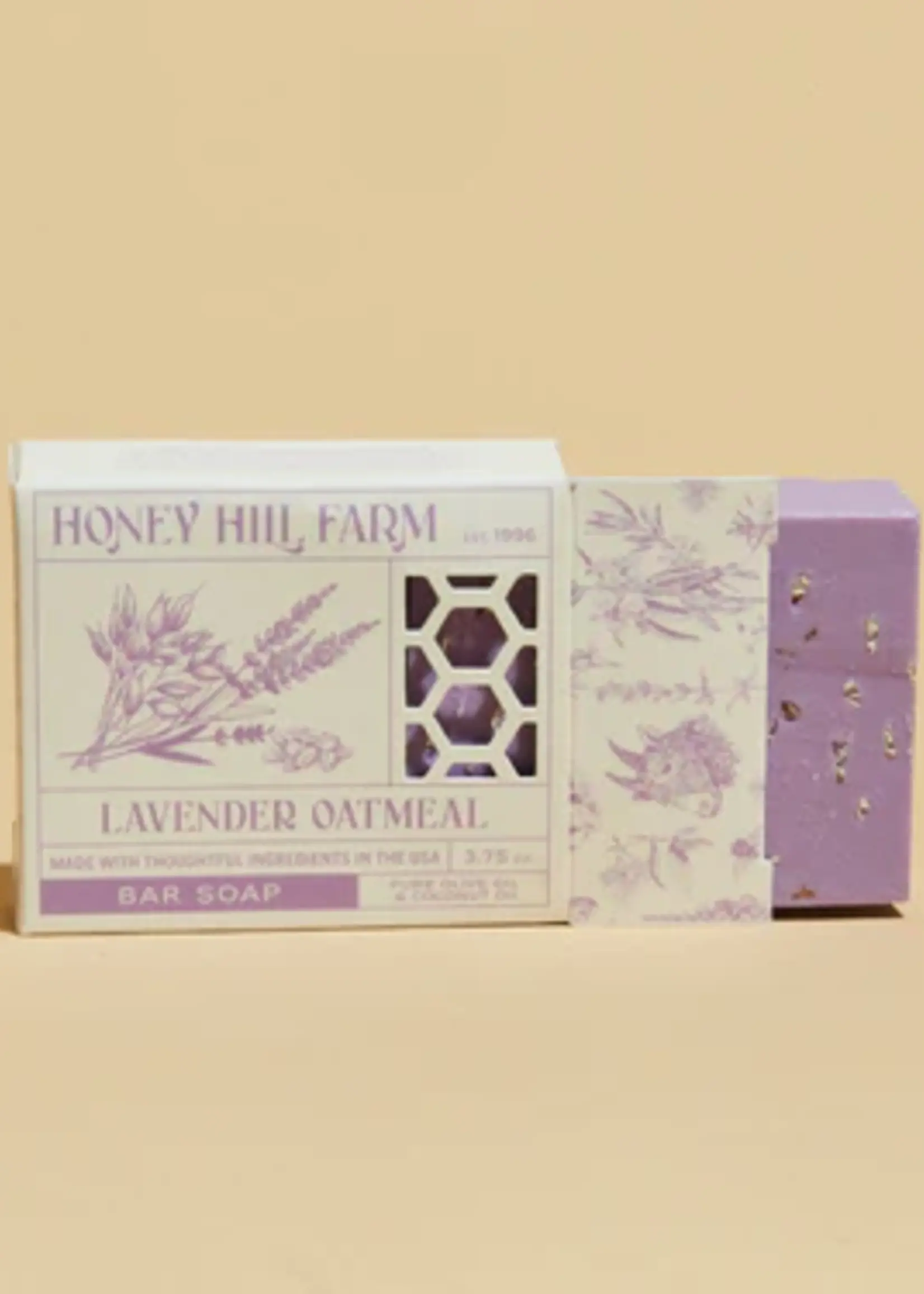 Honey Hills Farm Lavender Oatmeal Bar Soap 3.75 oz