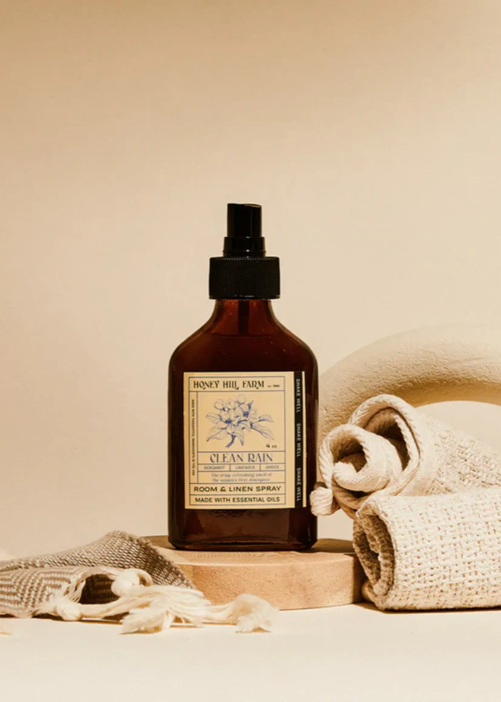 Honey Hills Farm Clean Rain Room Spray 4 oz
