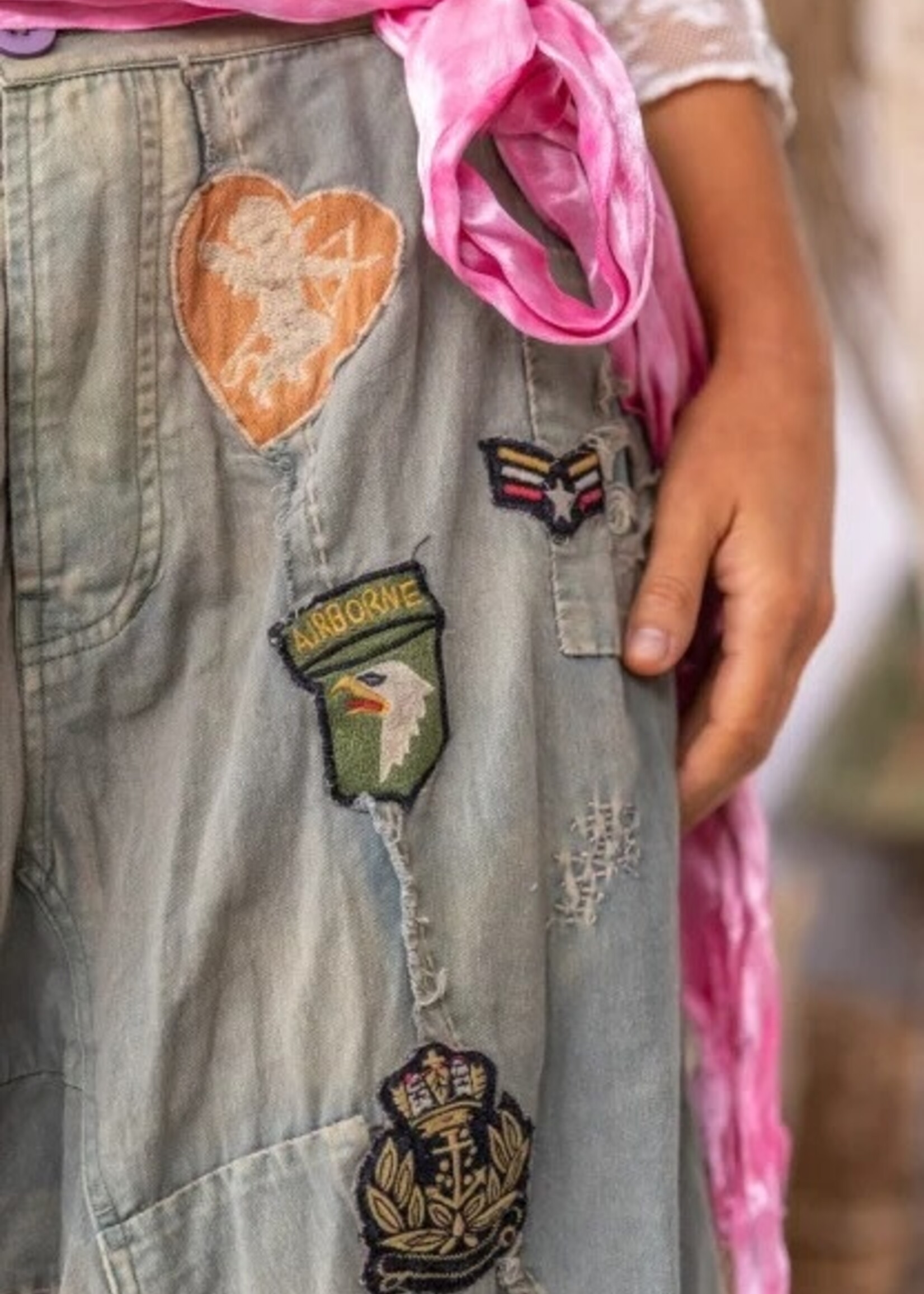 Magnolia Pearl Embroidered Patch Joni Trousers Pants 772 Peace One Size