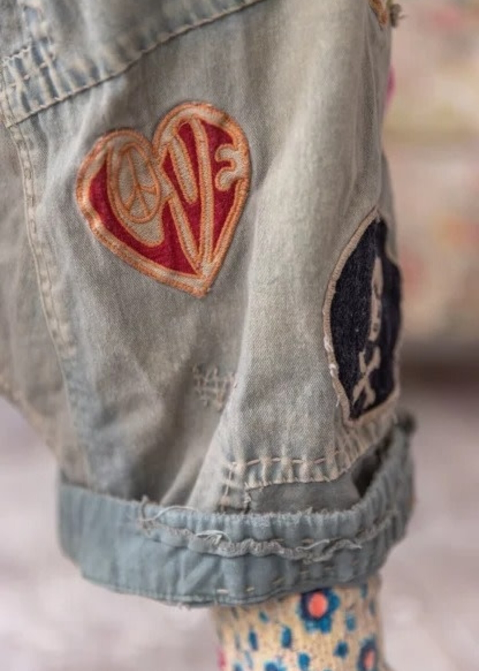 Magnolia Pearl Embroidered Patch Joni Trousers Pants 772 Peace One Size