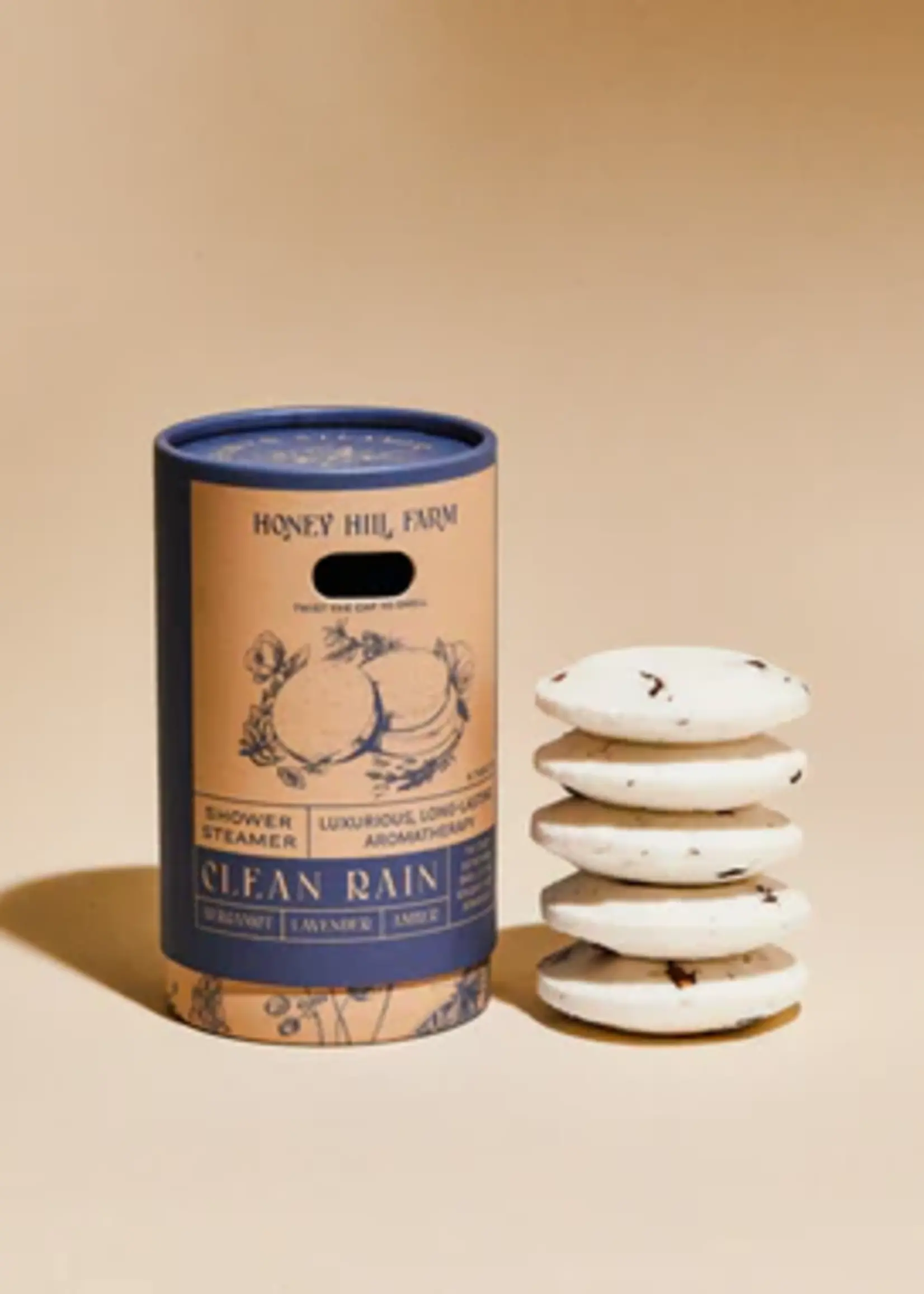 Honey Hills Farm Clean Rain Shower Steamer 6 Pk