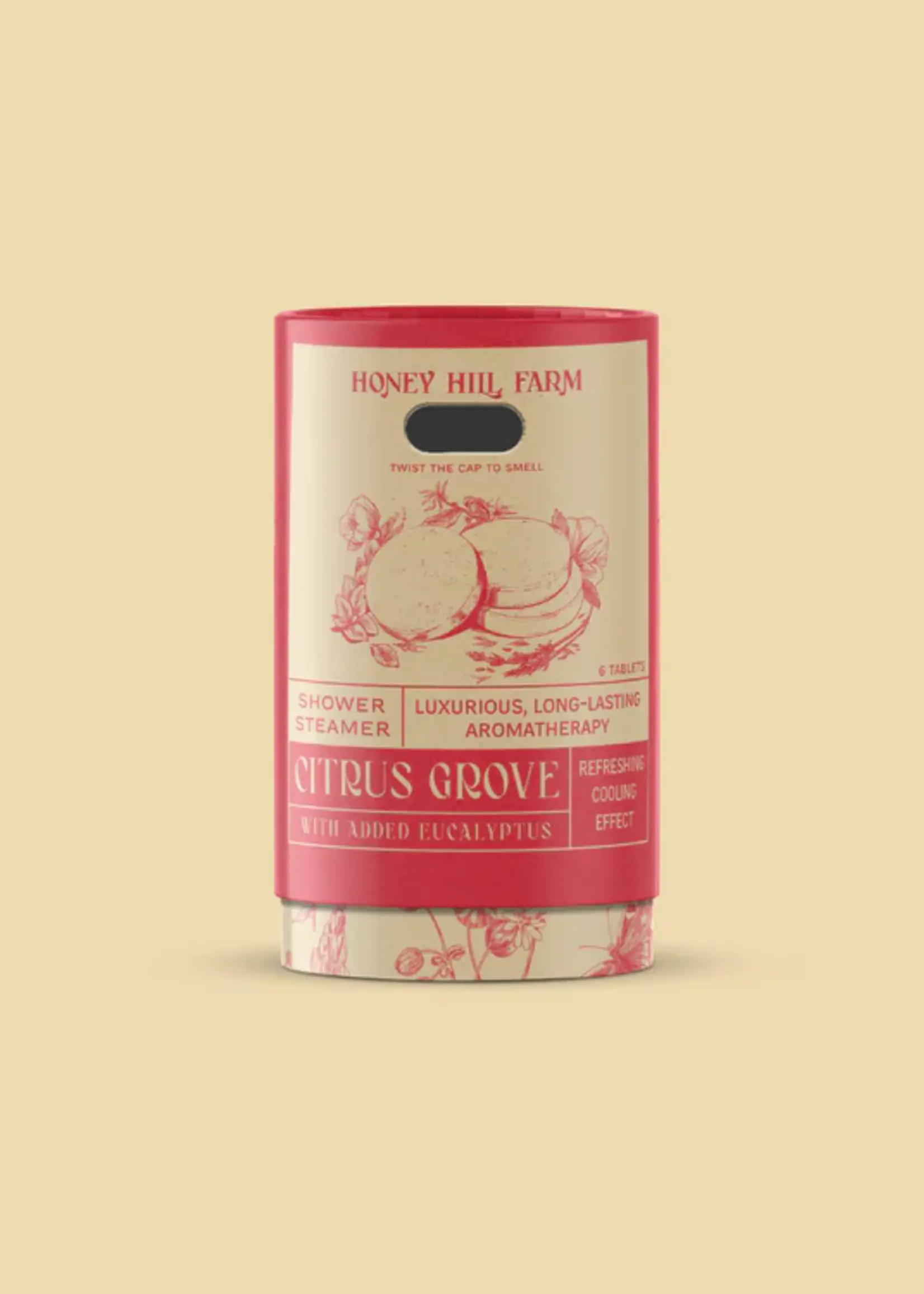 Honey Hills Farm Citrus Grove Shower Steamer 6 Pk