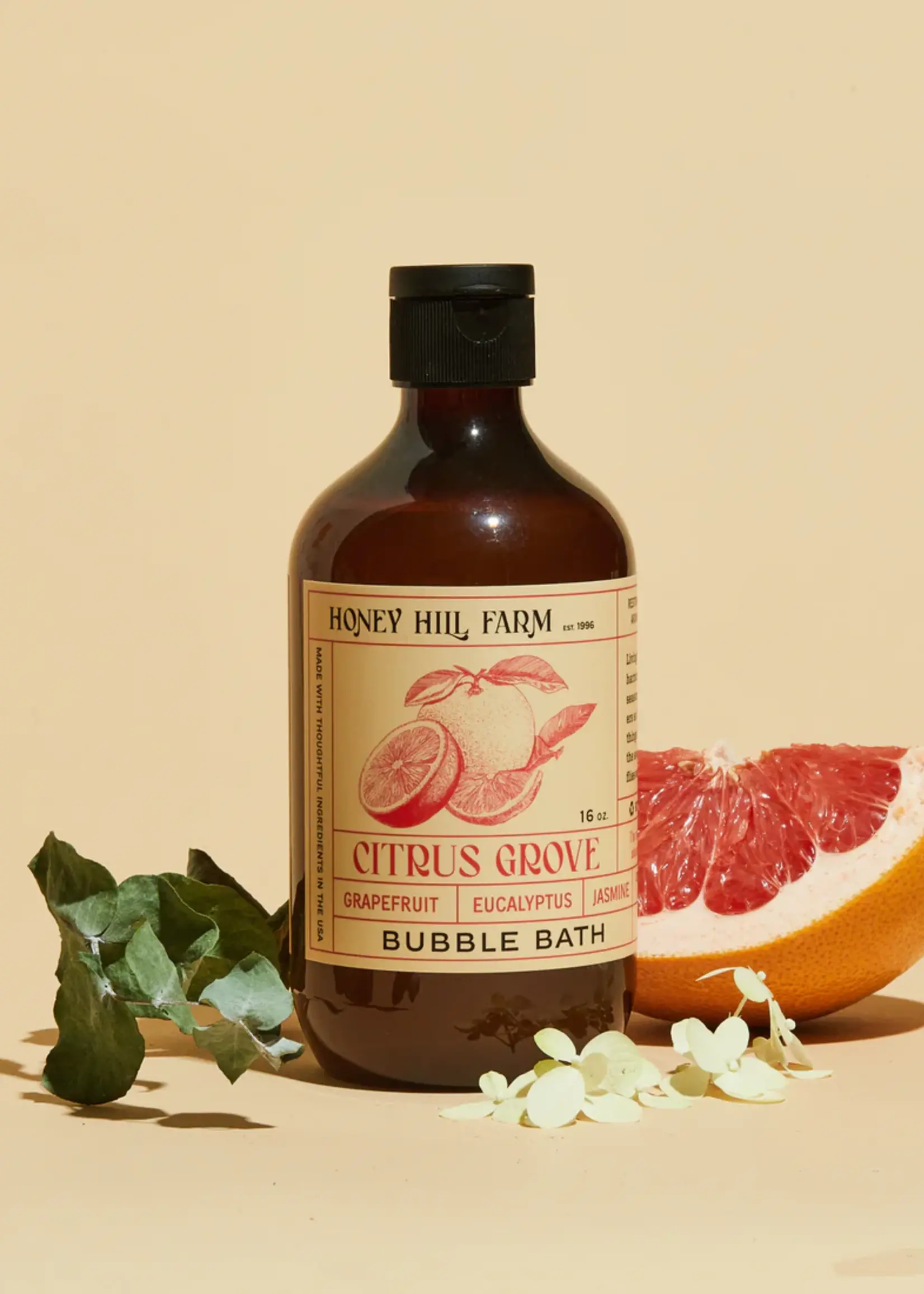Honey Hills Farm Citrus Grove Bubble Bath 16 oz