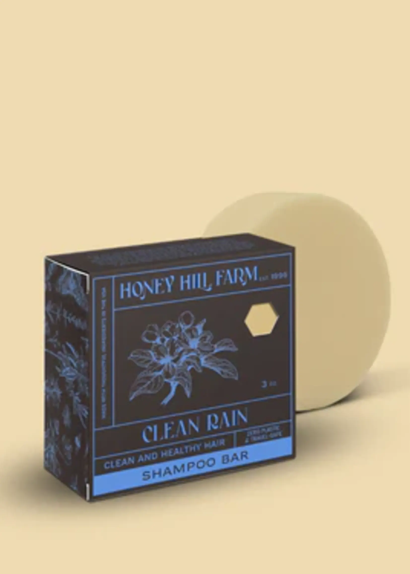Honey Hills Farm Clean Rain Shampoo Bar 3 oz