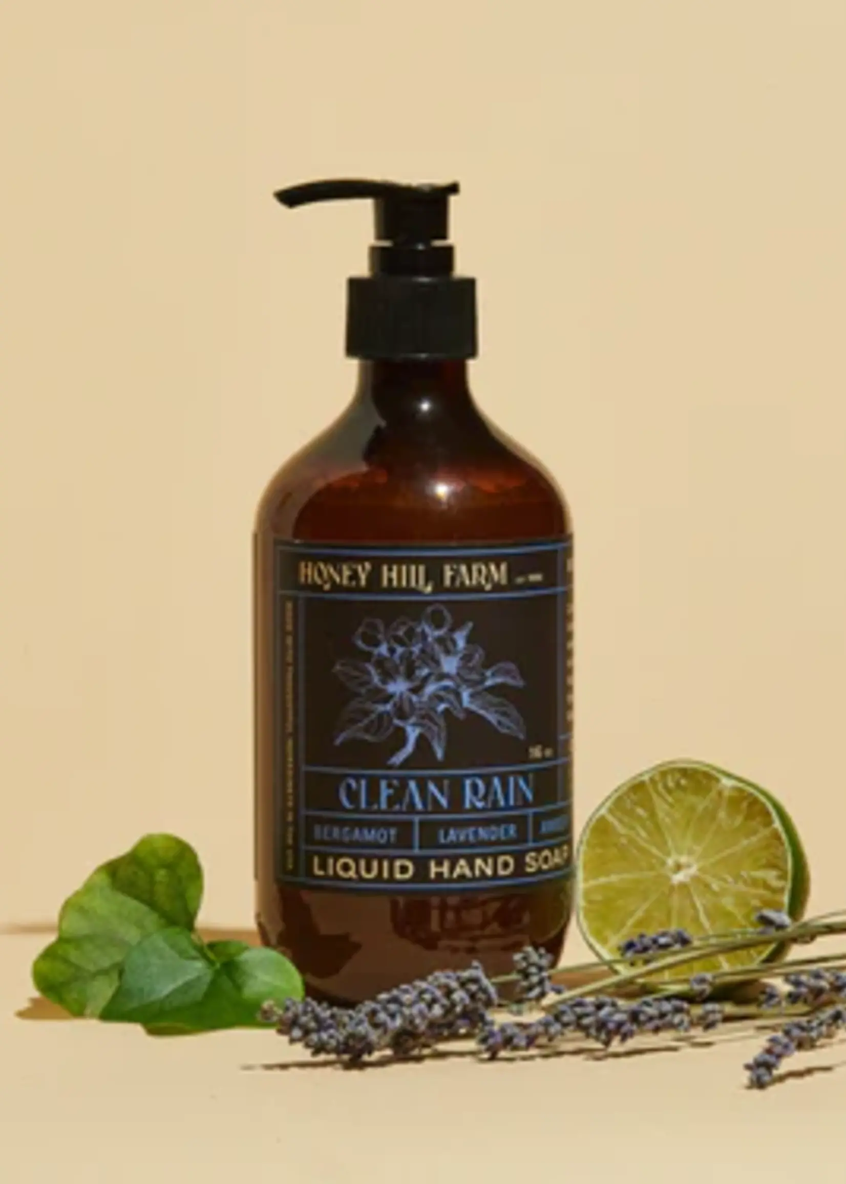 Honey Hills Farm Clean Rain Liquid Hand Soap 16 oz