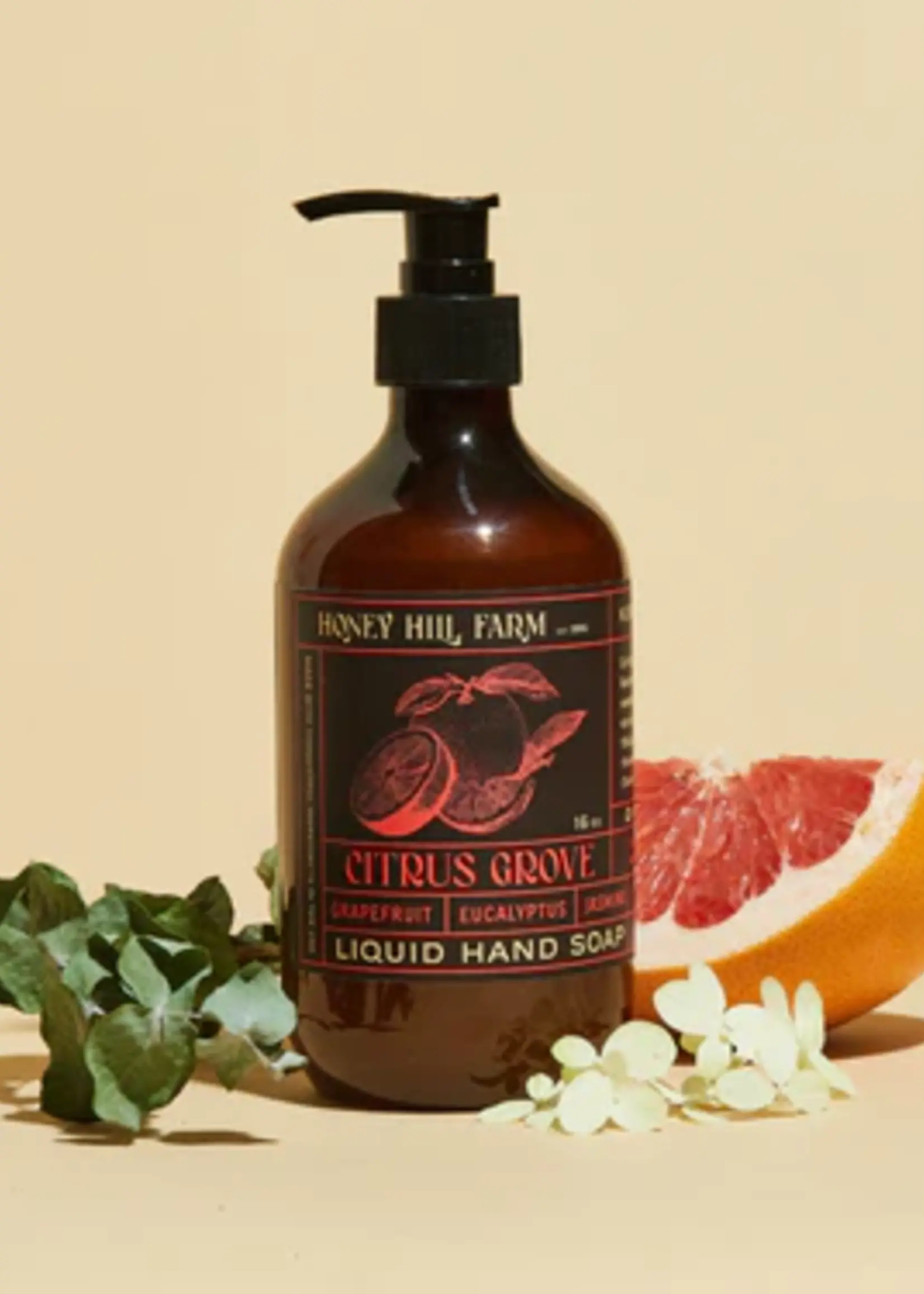 Honey Hills Farm Citrus Grove Liquid Hand Soap 16 oz