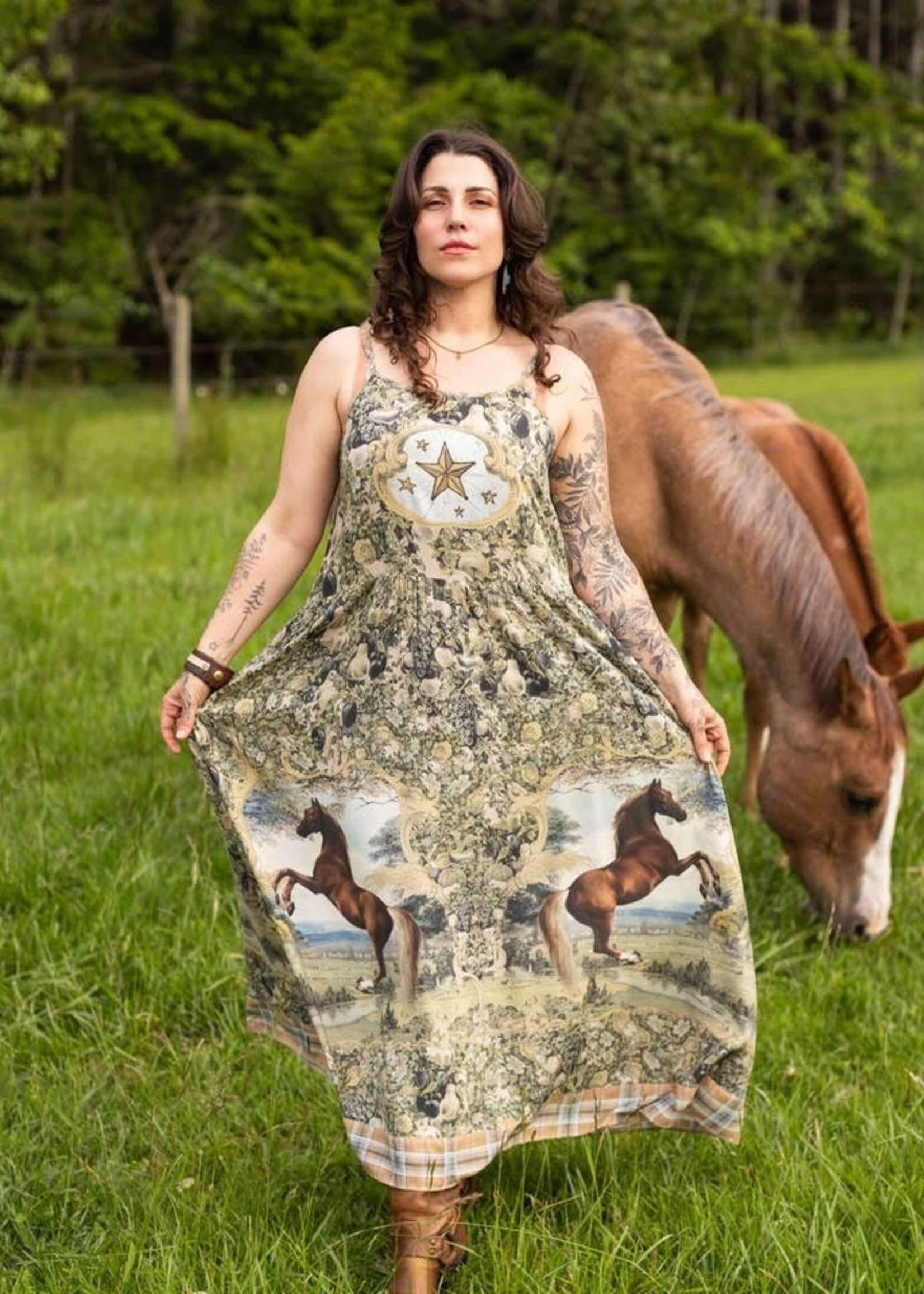 Market of Stars Born To Run Boheme Slip Dress