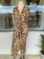 Amazonia Leopard Print Midi Dress