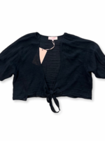 Cassis Black Tie Top
