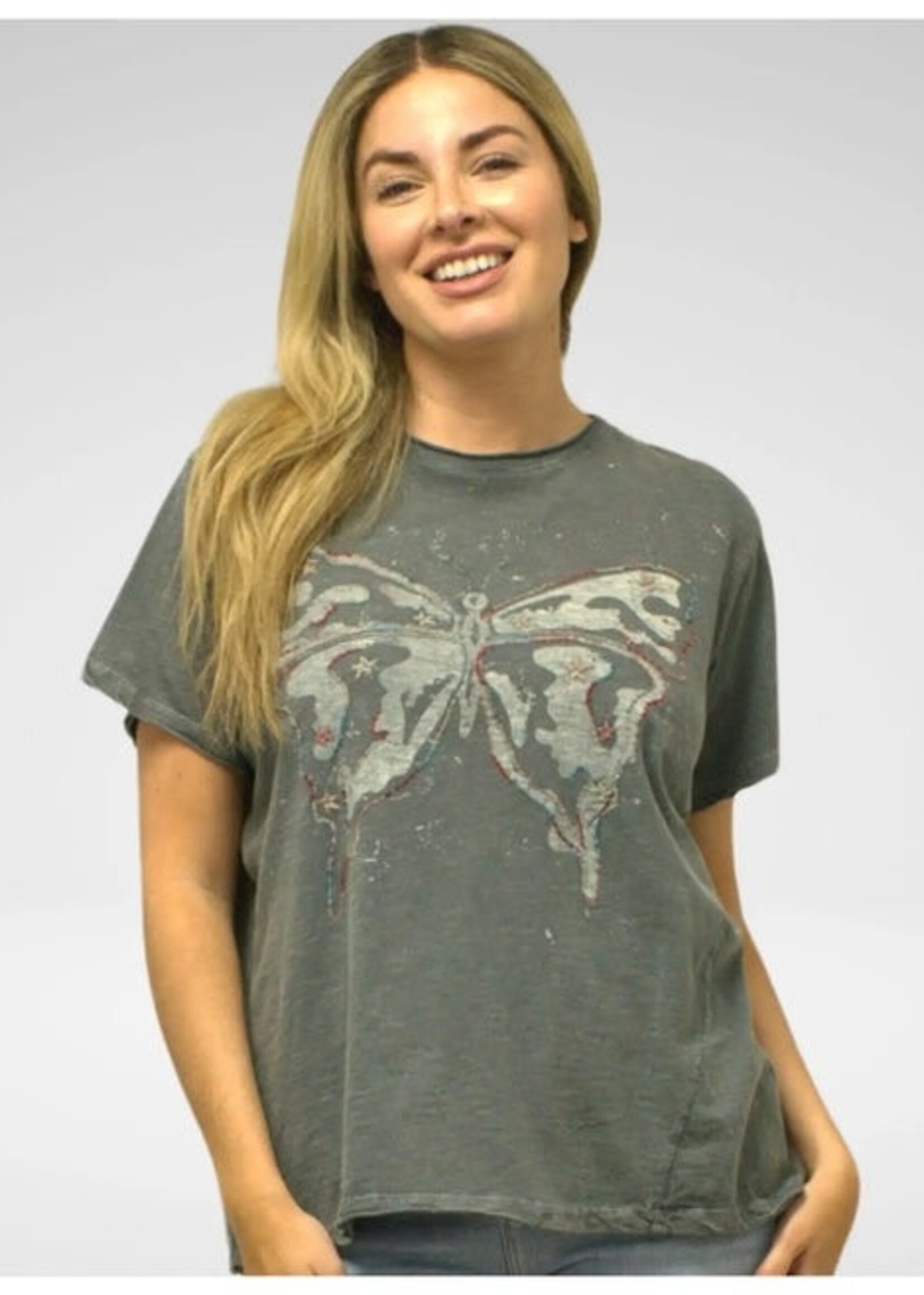 Filippa Butterfly Tee Grey