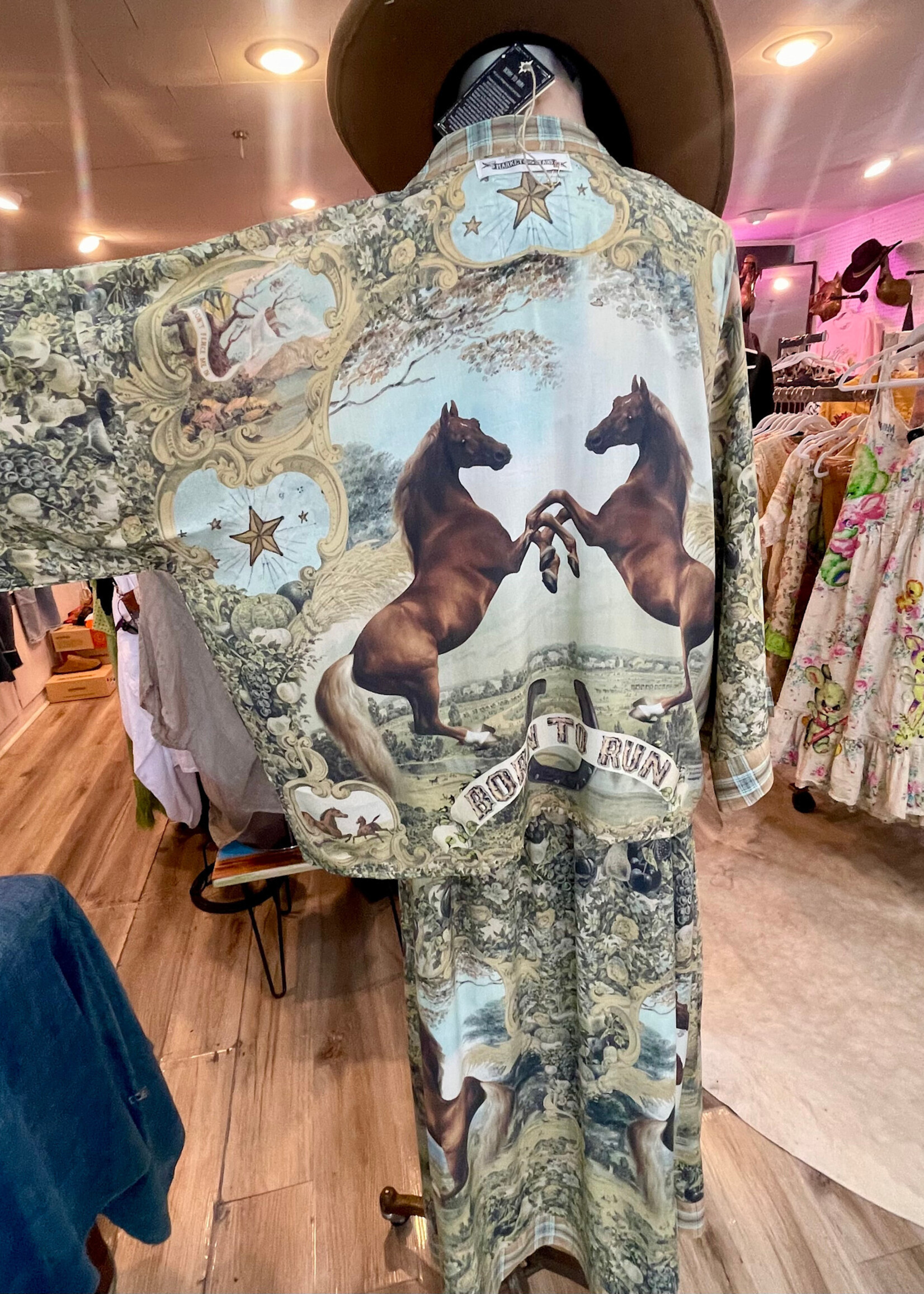 Market of Stars Born to Run Boheme Pixie Duster Crop Kimono Cardigan