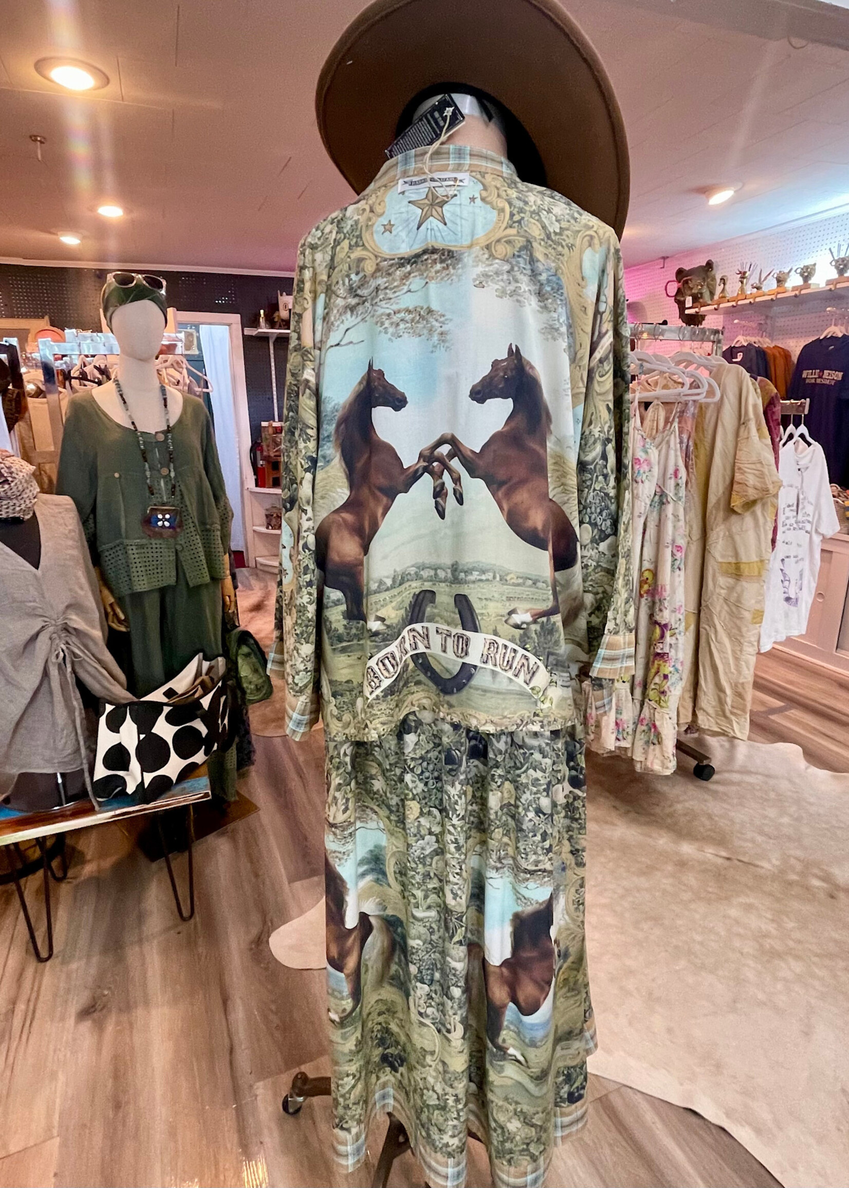 Market of Stars Born to Run Boheme Pixie Duster Crop Kimono Cardigan