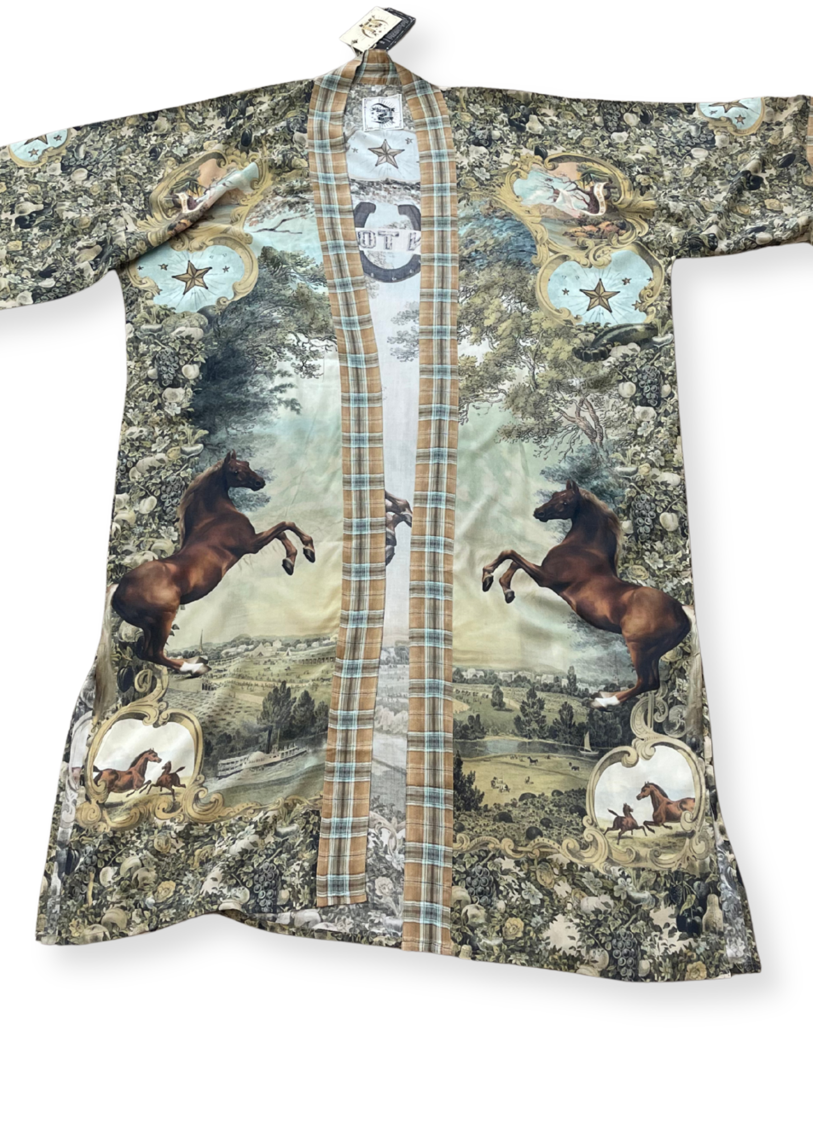 Market of Stars Born to Run Boheme Long Duster Bamboo Kimono Robe