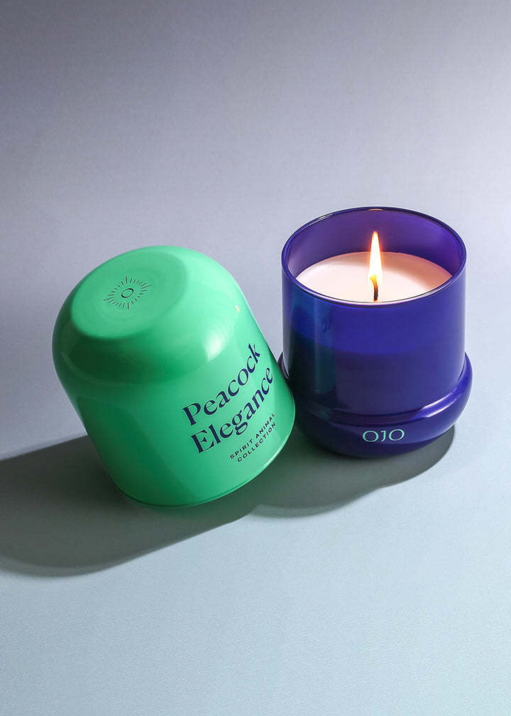 OJO Candles Peacock Elegance Candle Spirit Animal Collection