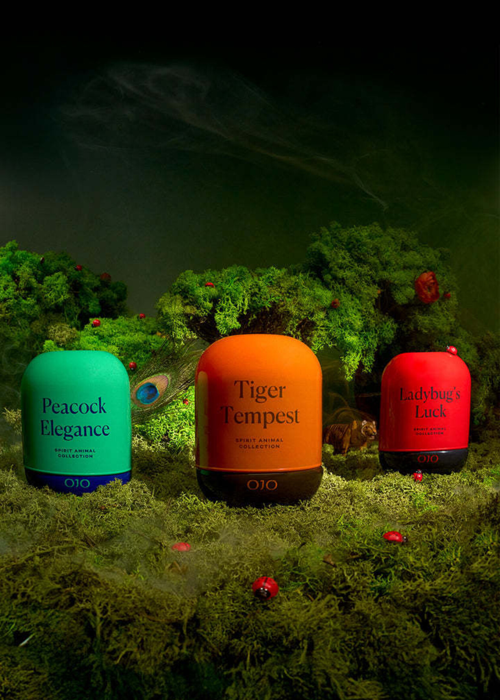 OJO Candles Peacock Elegance Candle Spirit Animal Collection