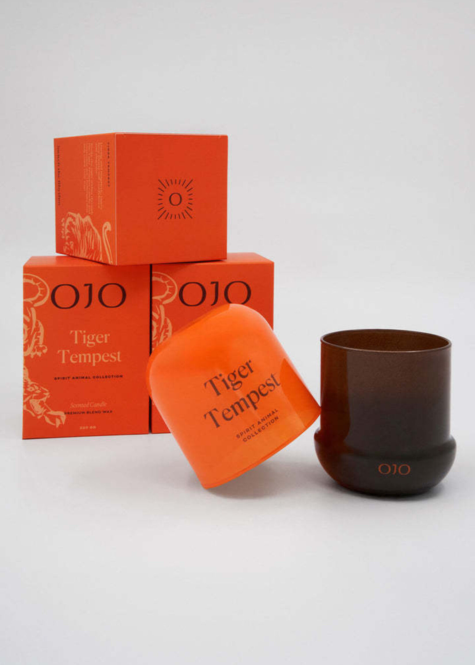 OJO Candles Tiger Tempest Candle Spirit Animal Collection