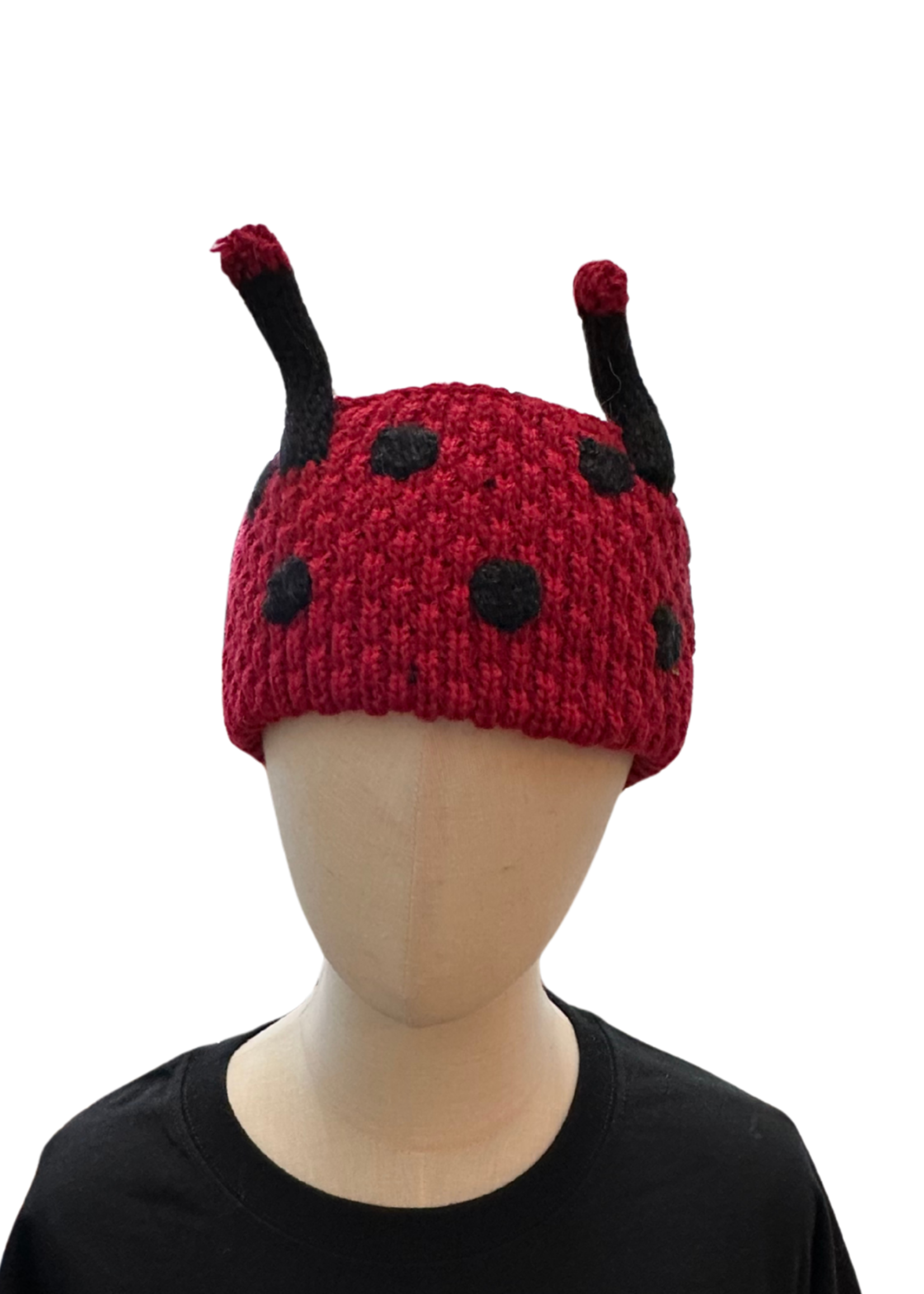 Peruvian Trading Company LadyBug Headband Hand Knitted from Peru