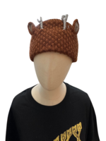 Peruvian Trading Company Deer Headband Dark Brown Hand Knit