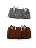 Peruvian Trading Company Deer Headband Light Brown Hand Knit