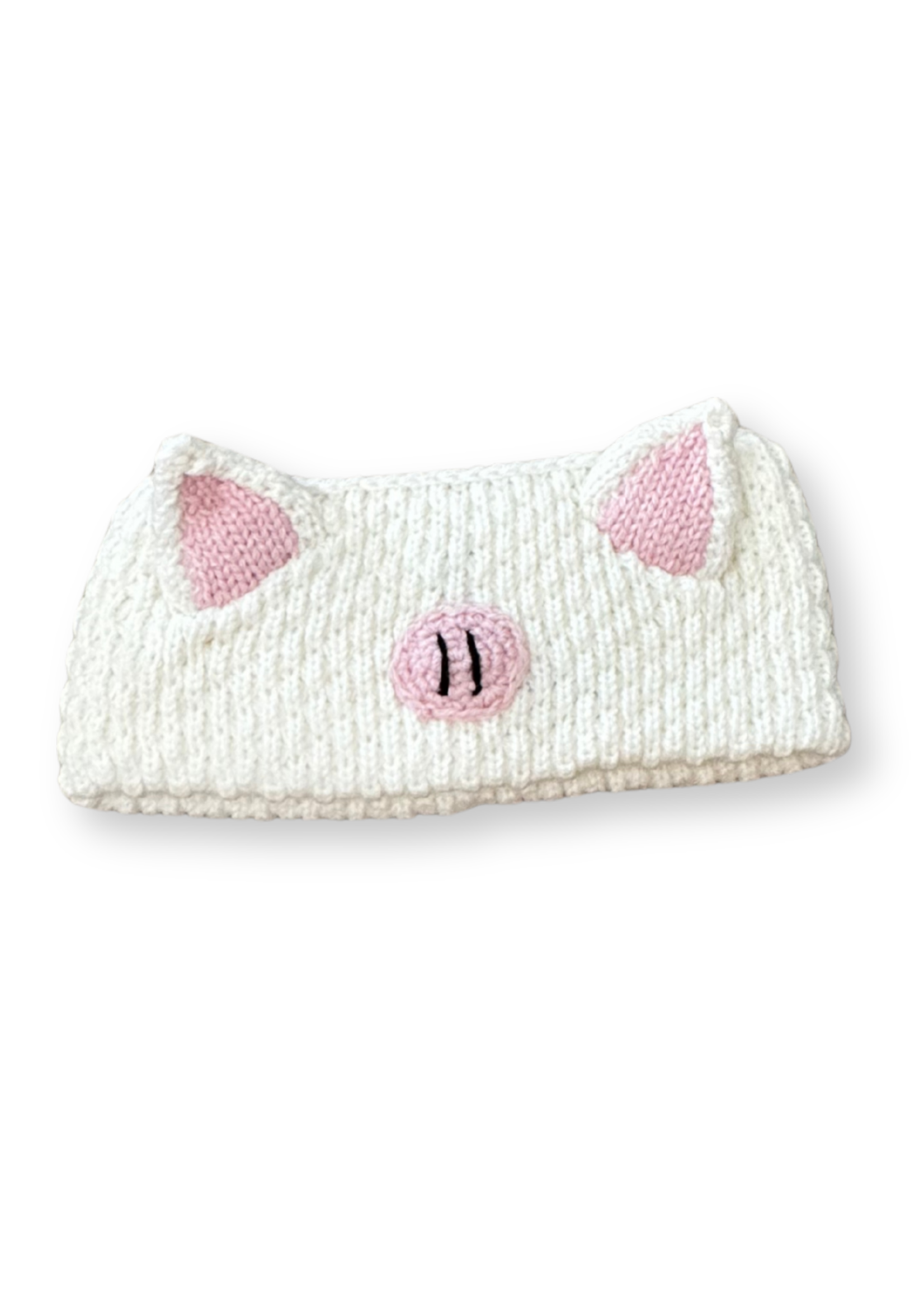 Peruvian Trading Company Pig Headband - Cream Pink