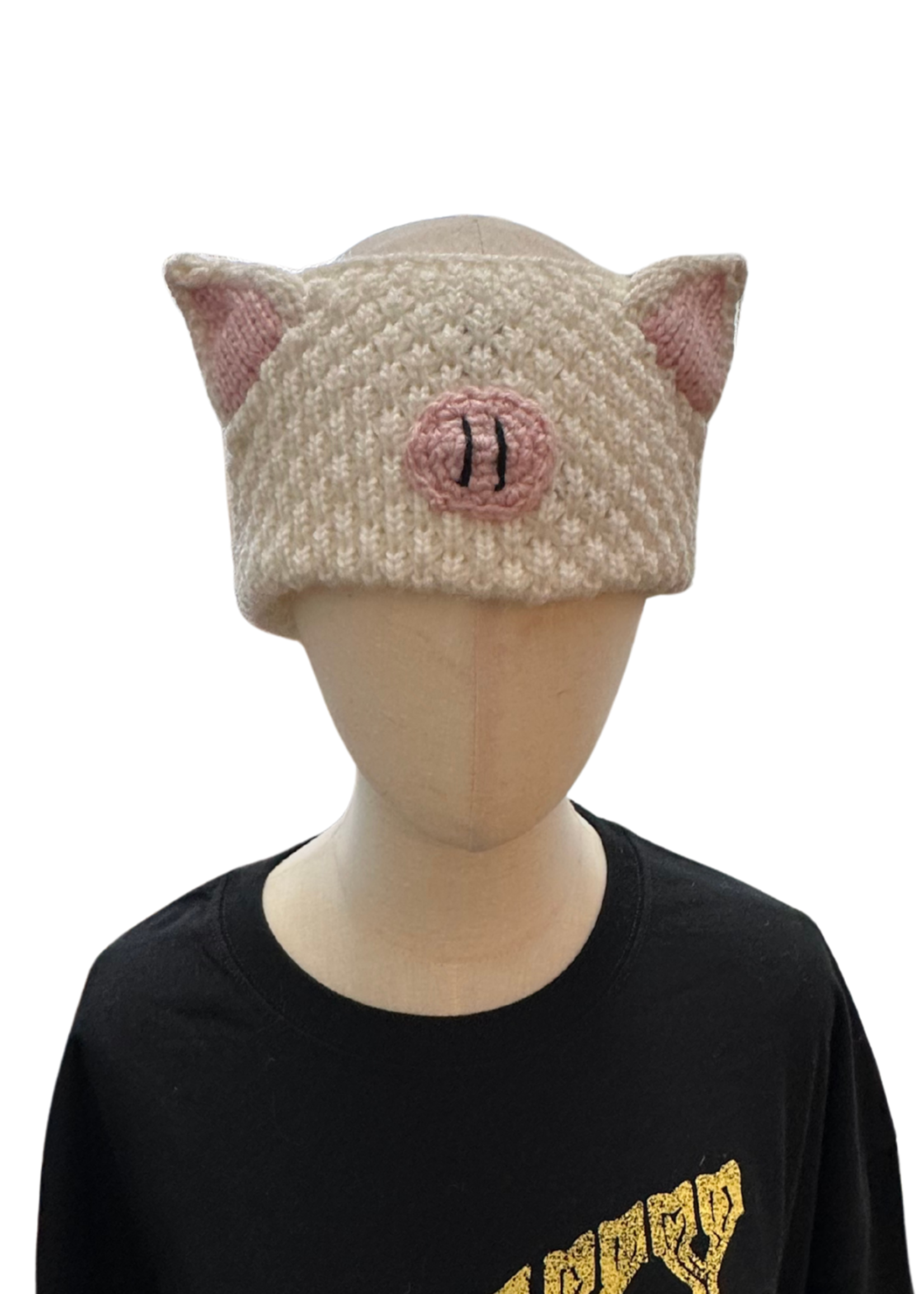 Peruvian Trading Company Pig Headband - Cream Pink