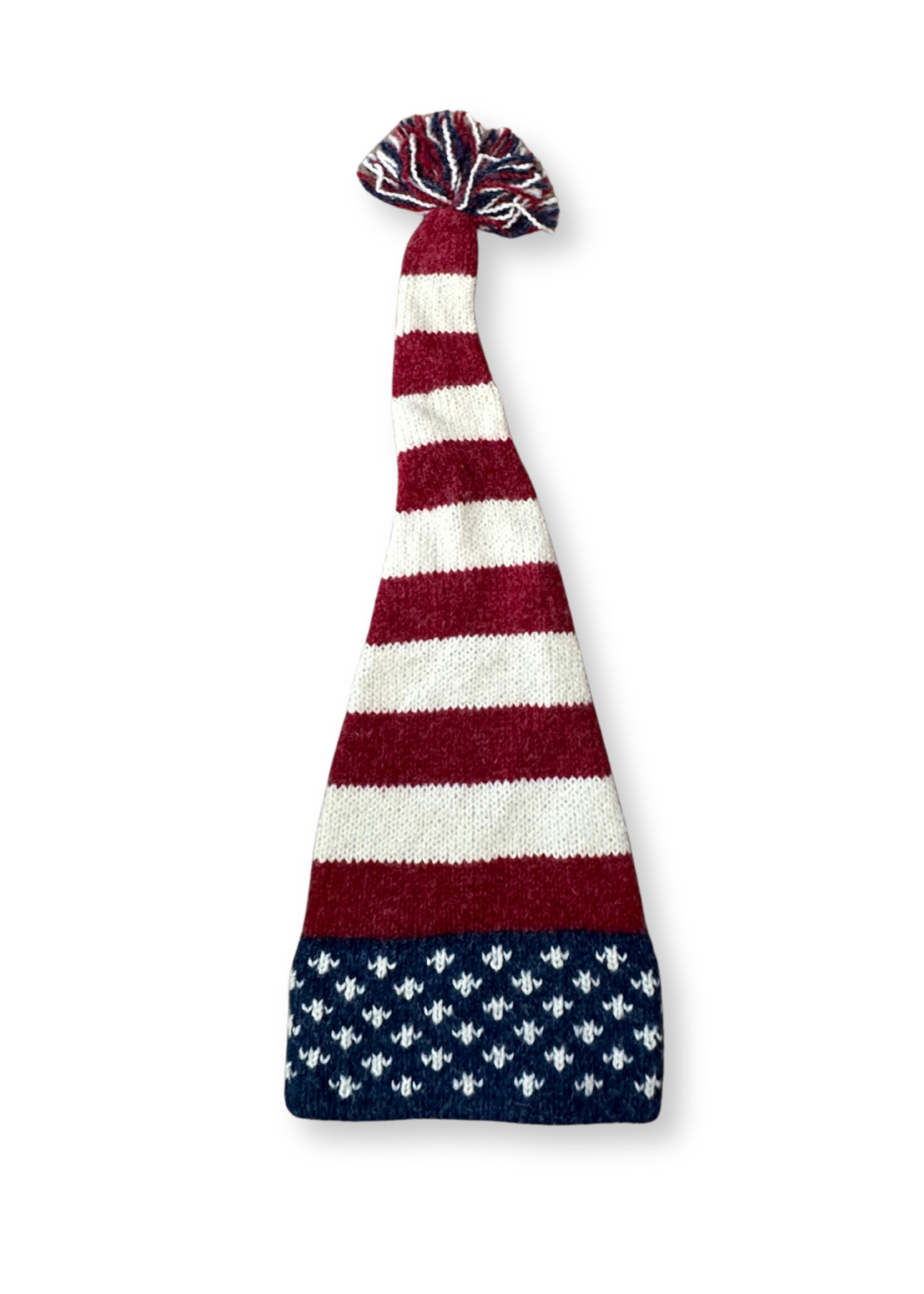 Peruvian Trading Company USA Patriotic Flag Long Gnome Pointy Hat