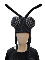 Peruvian Trading Company Fly Silly Monster Hand Crochet Hat Black