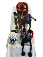 Peruvian Trading Company Silly Monster Hat Hand Knit