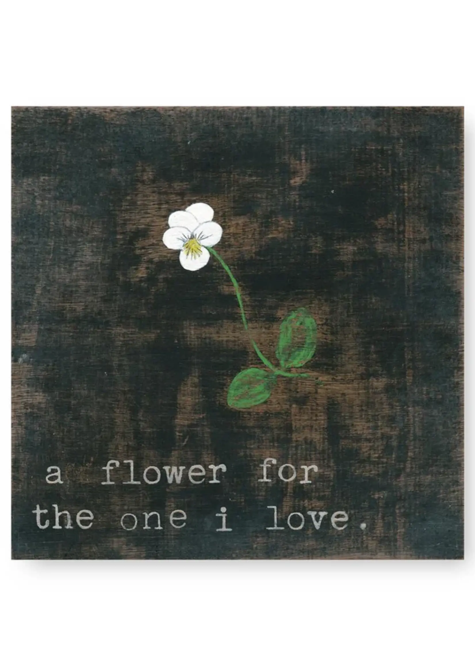 Sugarboo & Co. Little White Flower For The One Love Art Tile
