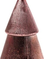 Paddywax Candles Pink Ribbed Mercury Stacked Tree Candle Peppermint