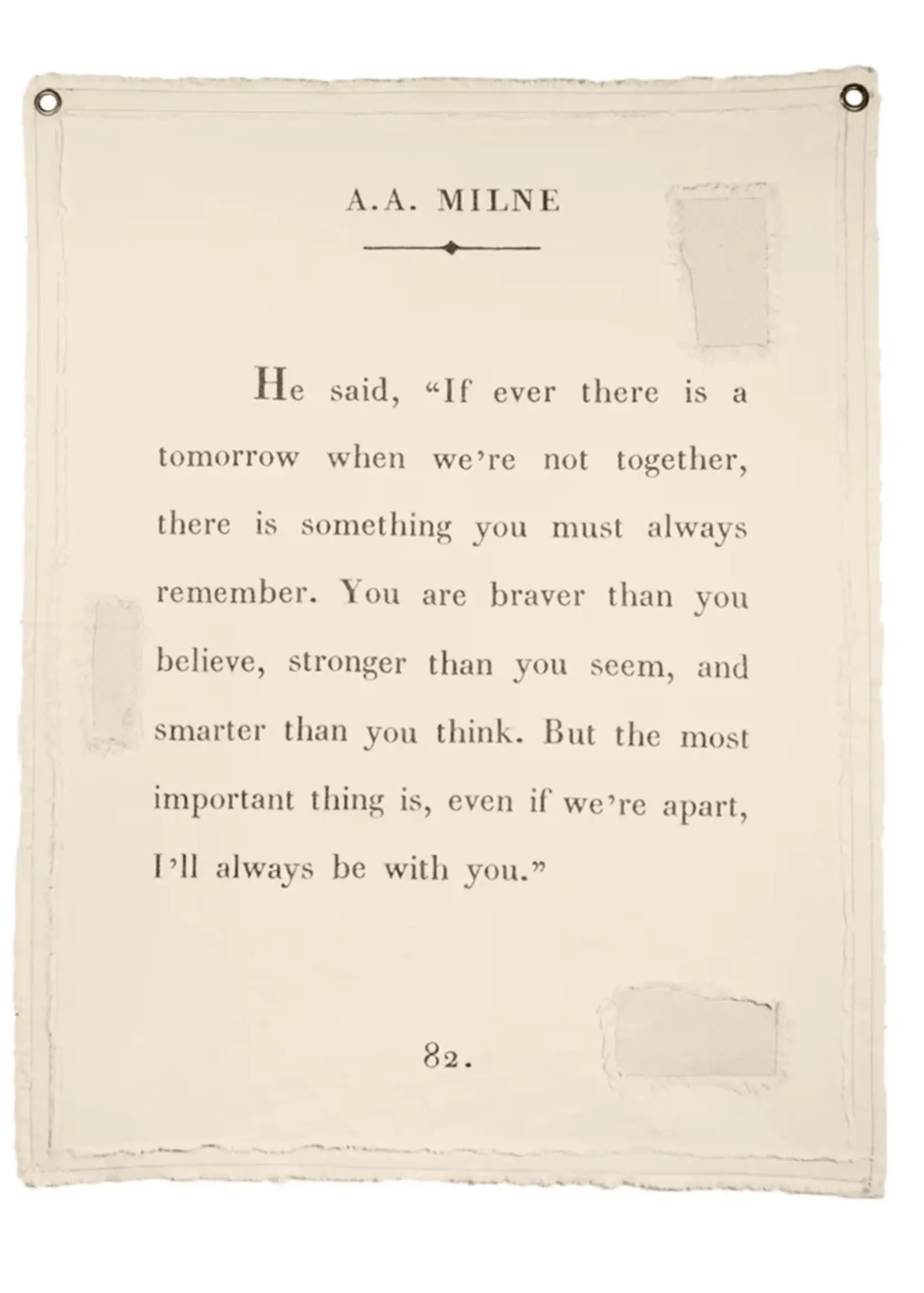 Sugarboo & Co. A.A. Milne Canvas Wallhanging Wall Tarp 31.5x40