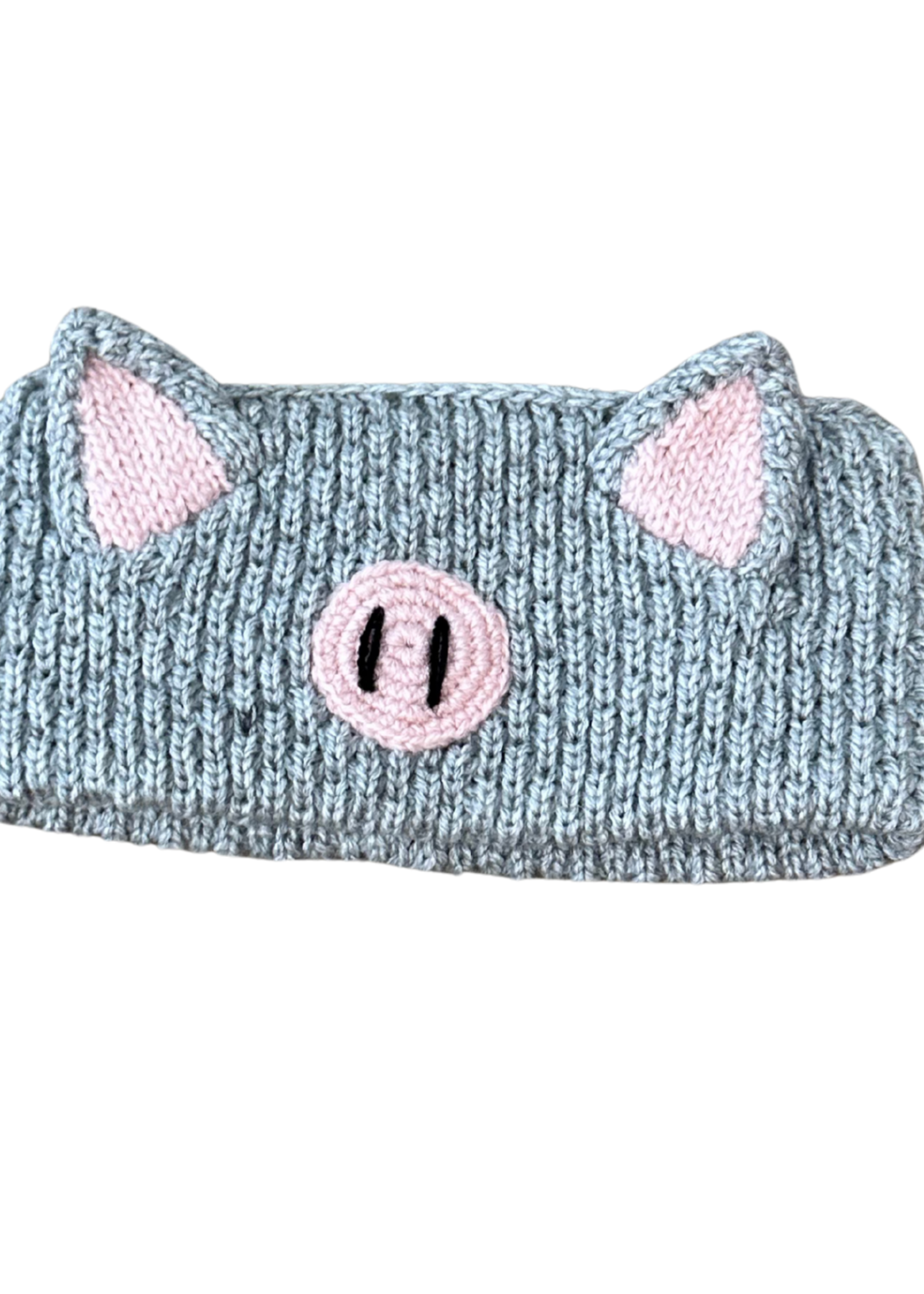Peruvian Trading Company Pig Headband - Grey Pink