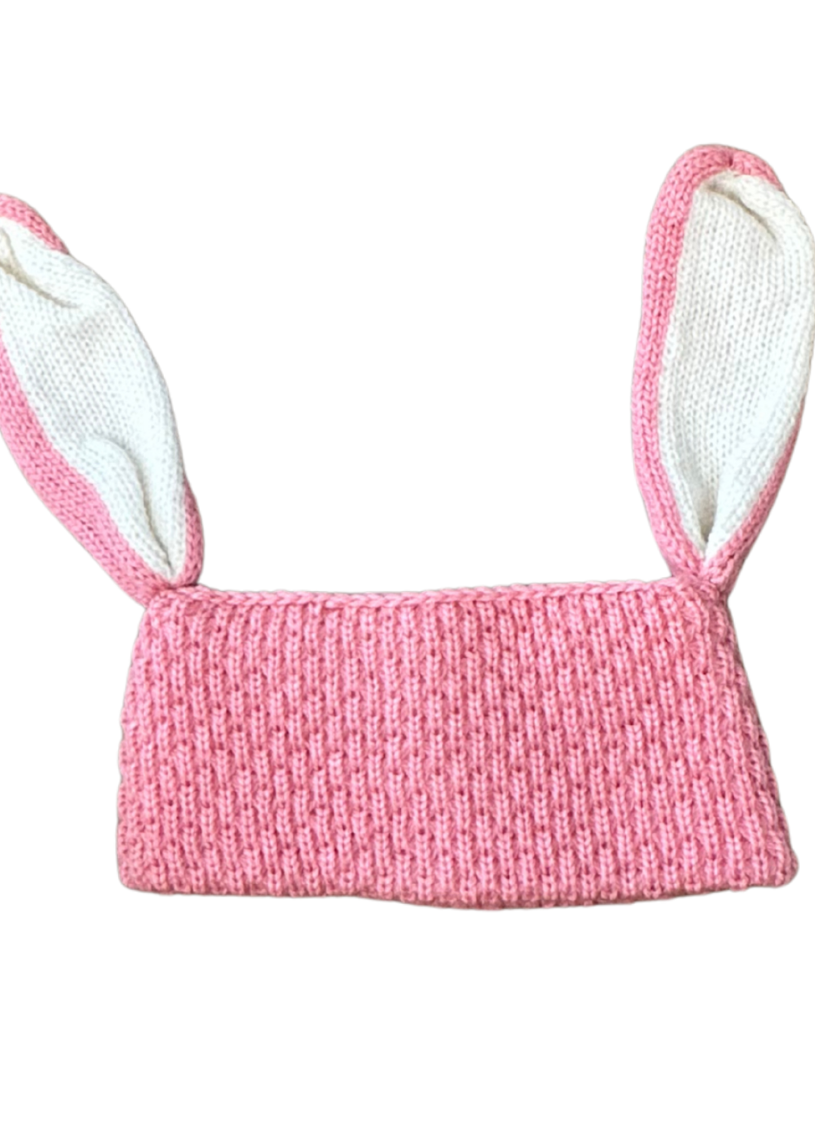 Peruvian Trading Company Bunny Headband Pink Hand Knit