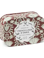 Paddywax Candles CHÉRIE PRINTED TIN - FRENCH LINEN  & ORRIS
