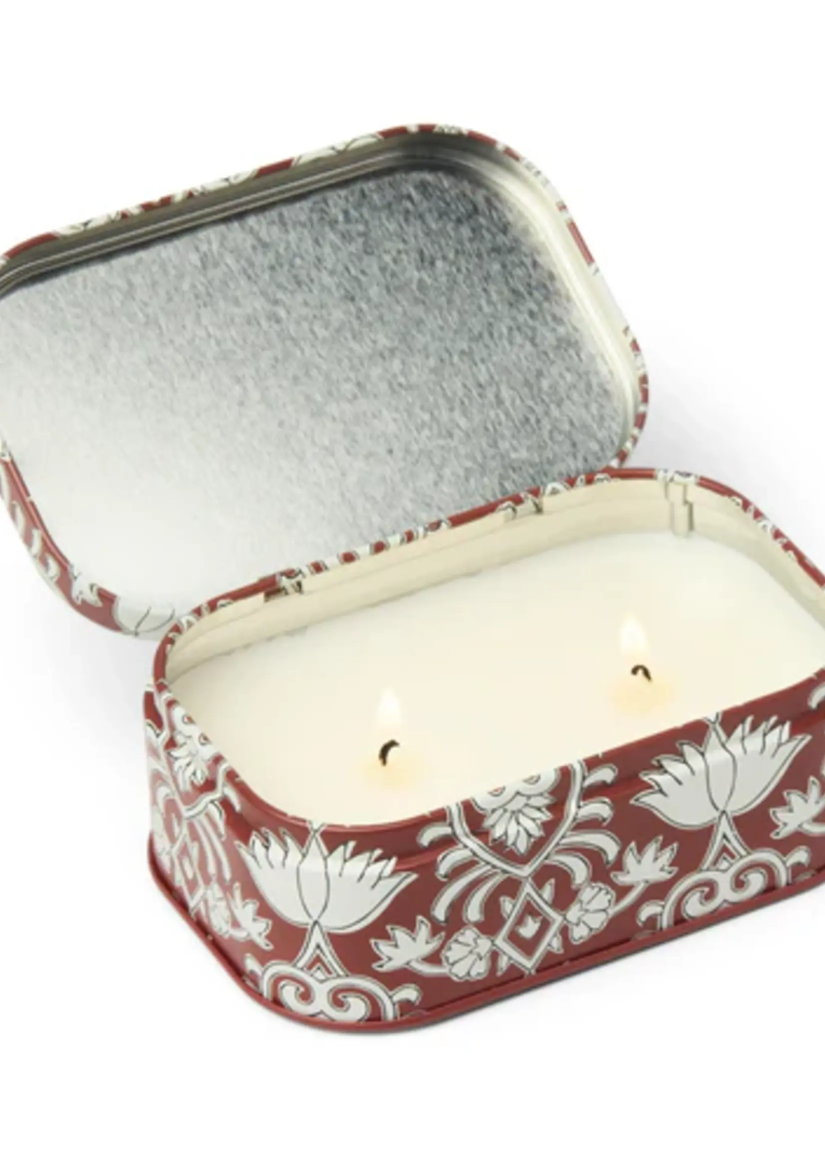 Paddywax Candles CHÉRIE PRINTED TIN - FRENCH LINEN  & ORRIS