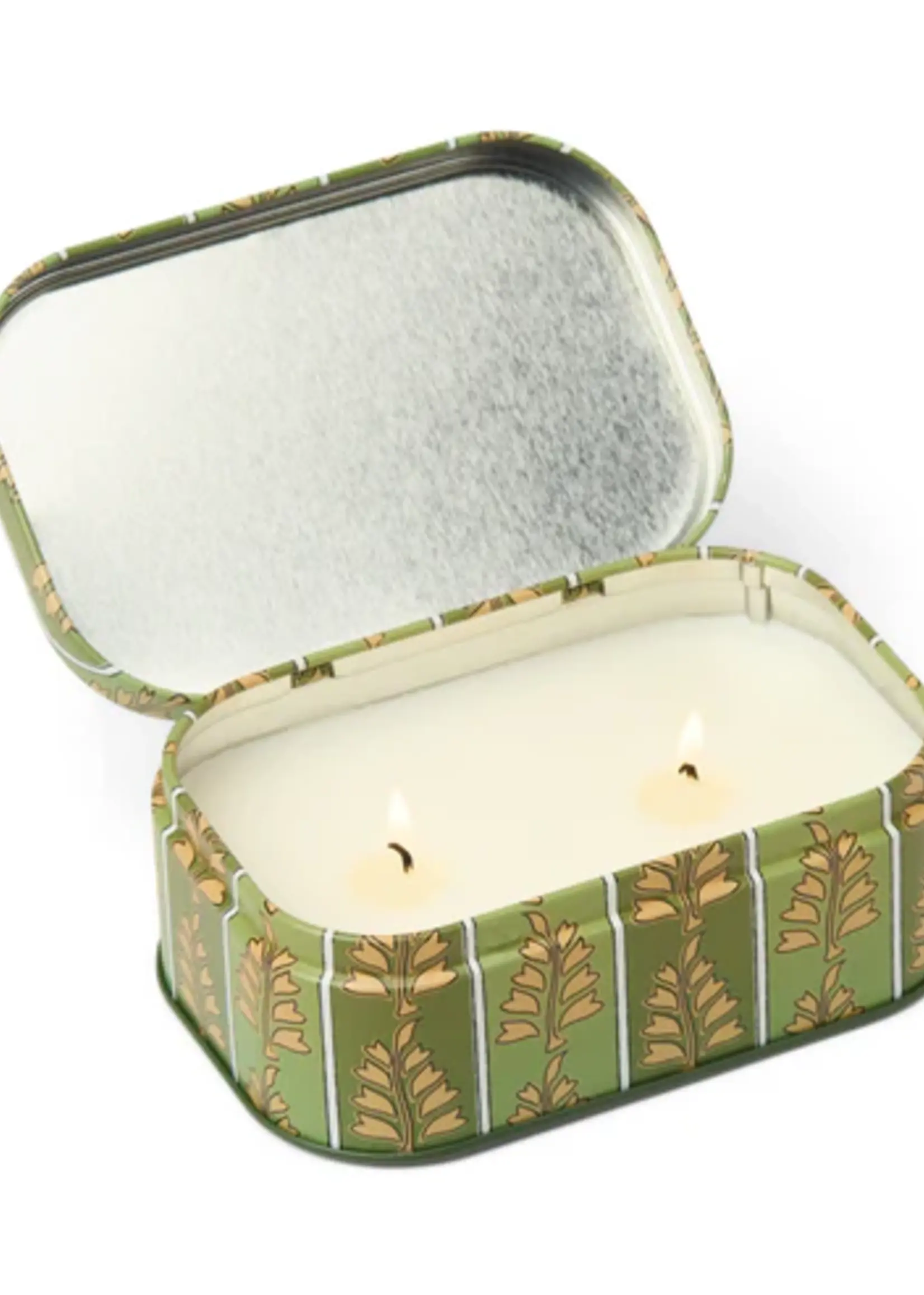 Paddywax Candles CHÉRIE PRINTED TIN -  SMOKED PISTACHIO