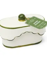 Paddywax Candles CHÉRIE CERAMIC DISH -  SMOKED PISTACHIO
