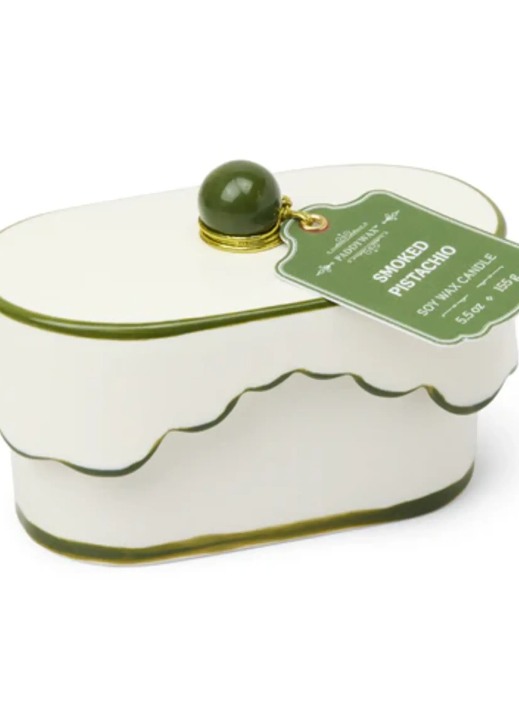 Paddywax Candles CHÉRIE CERAMIC DISH -  SMOKED PISTACHIO