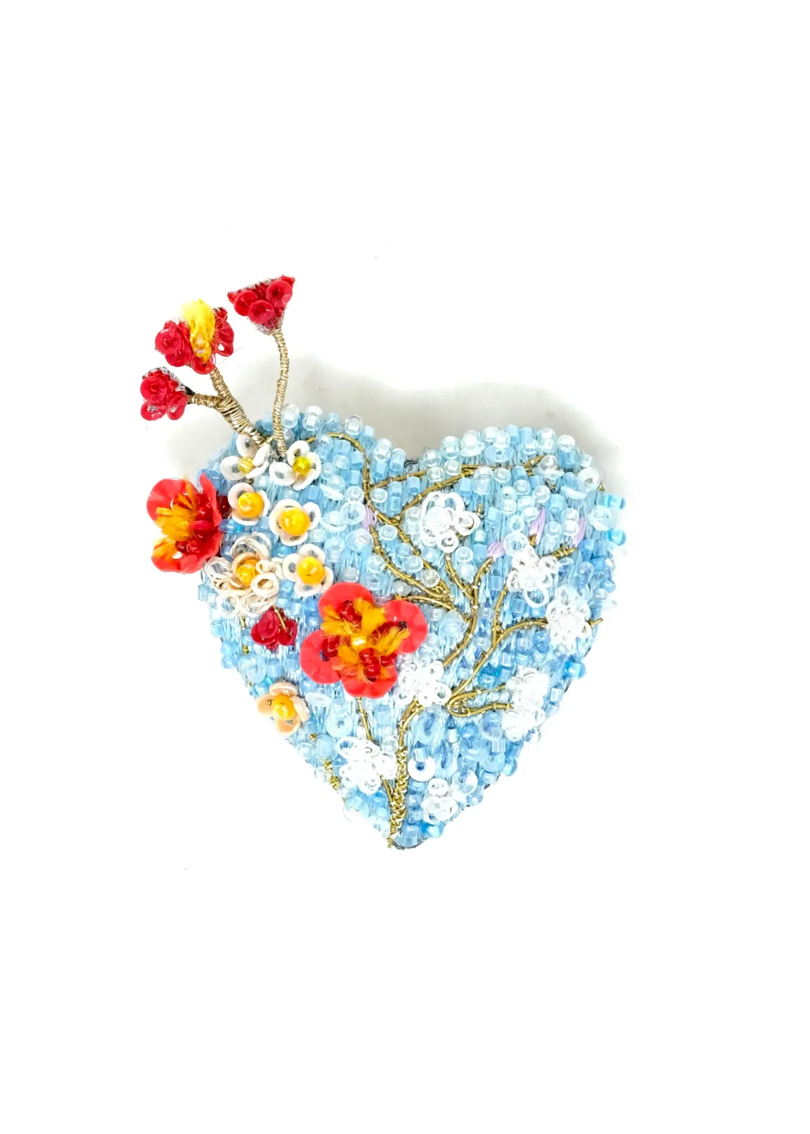 Trovelore Heart Blossoms Brooch Pin