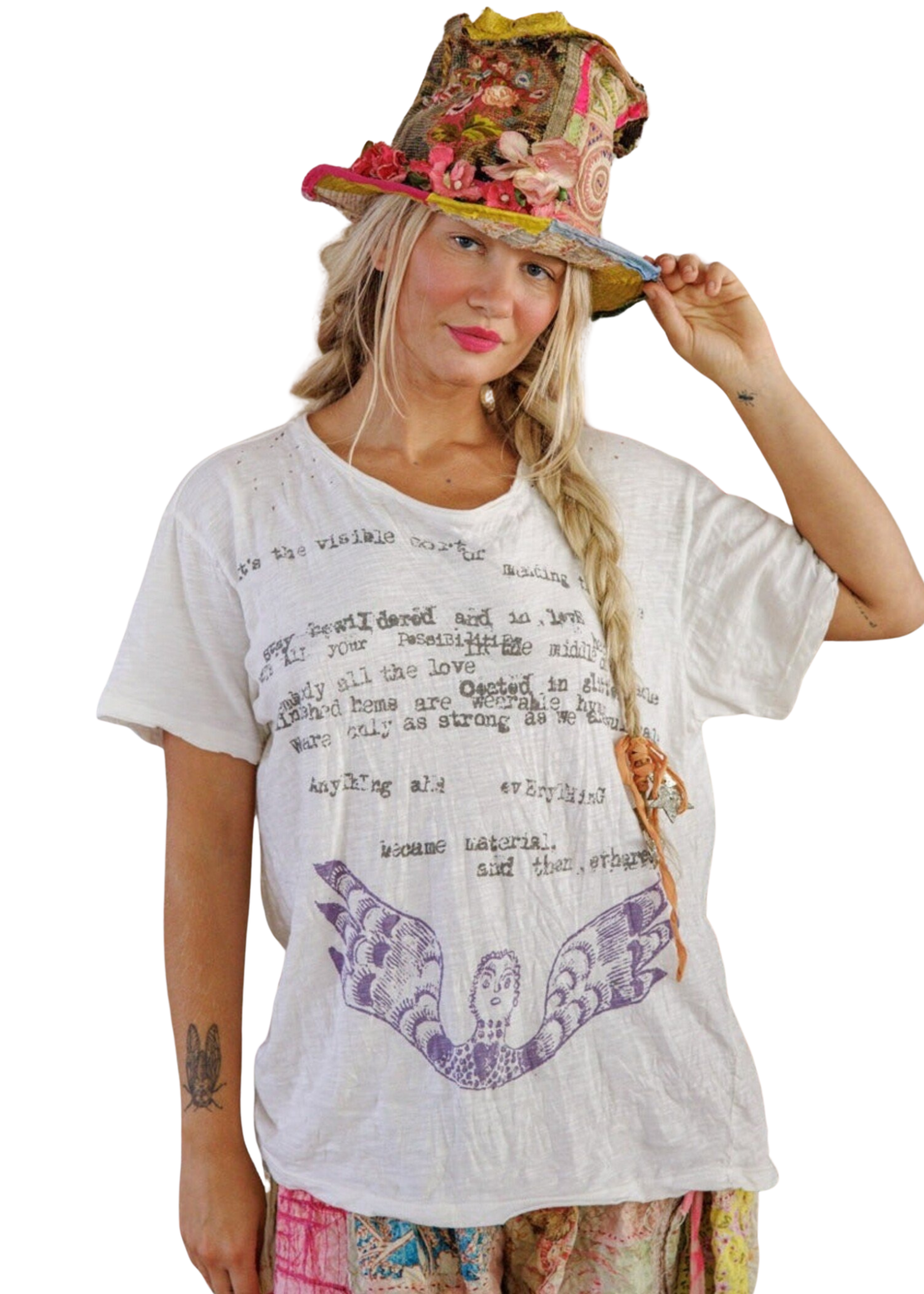 Magnolia Pearl Stay Bewildered Tee Top 2403 True One Size
